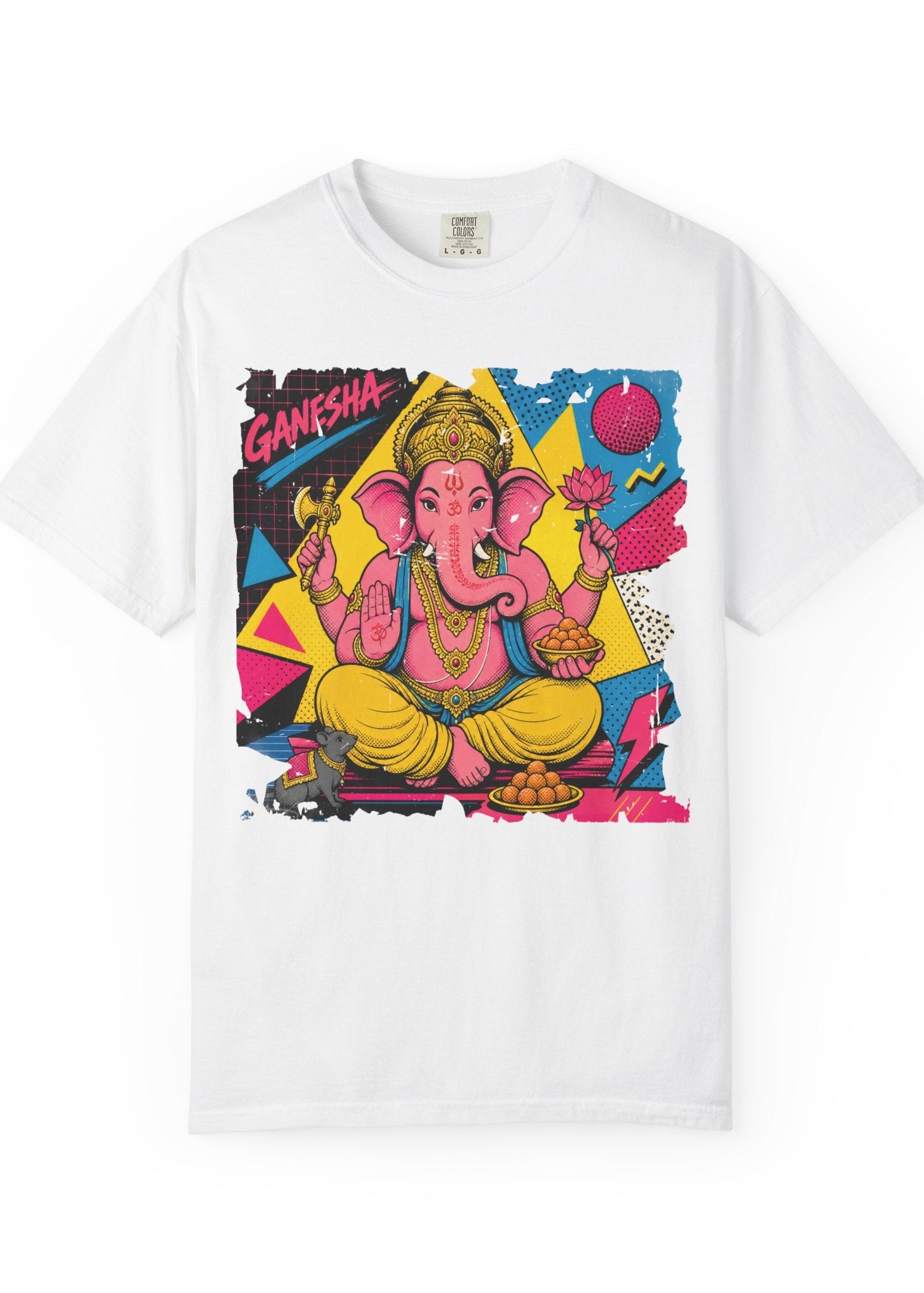 80s Pop Art Lord Ganesha Graphic T-Shirt