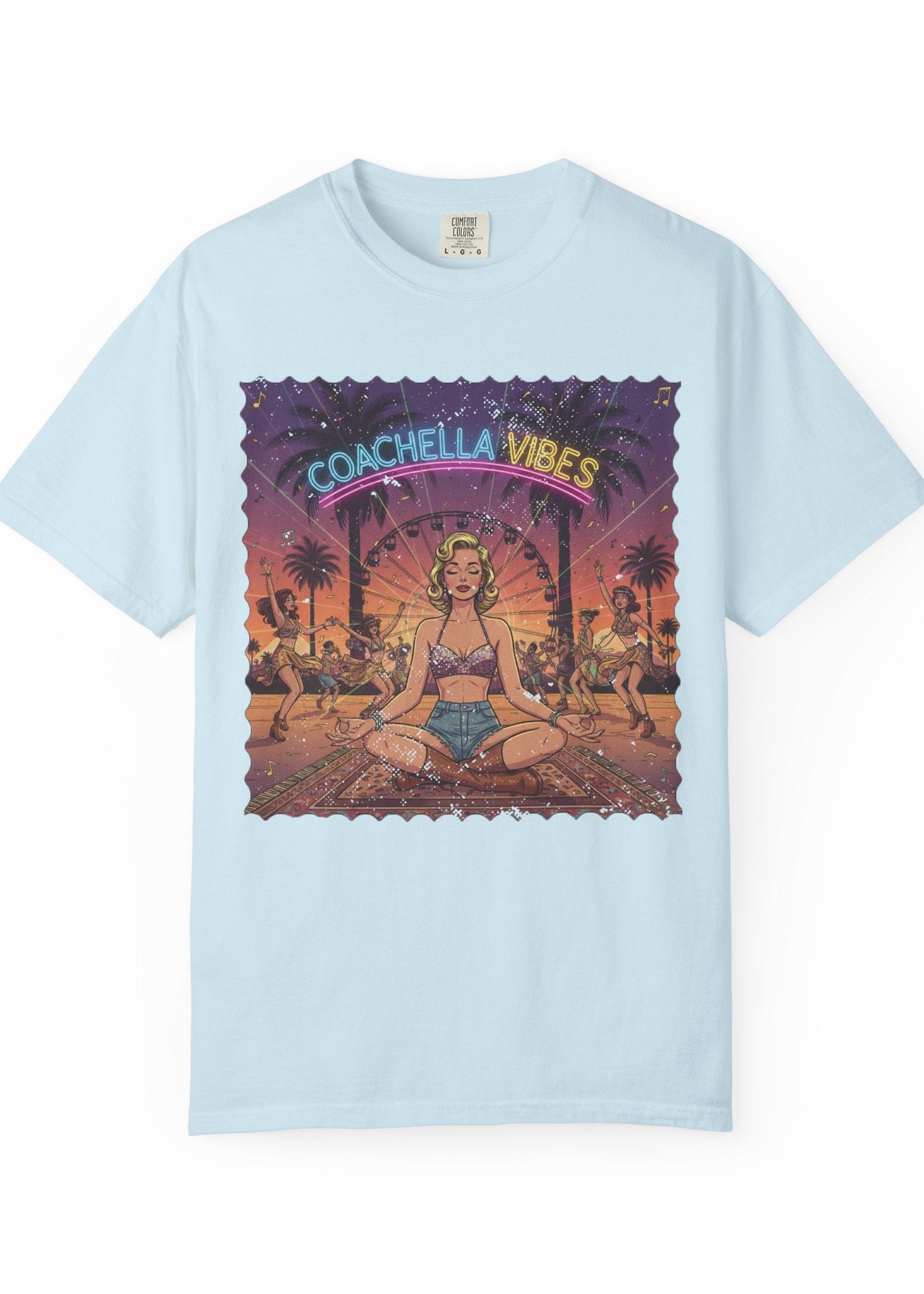 Pinup Meditation Coachella Tee