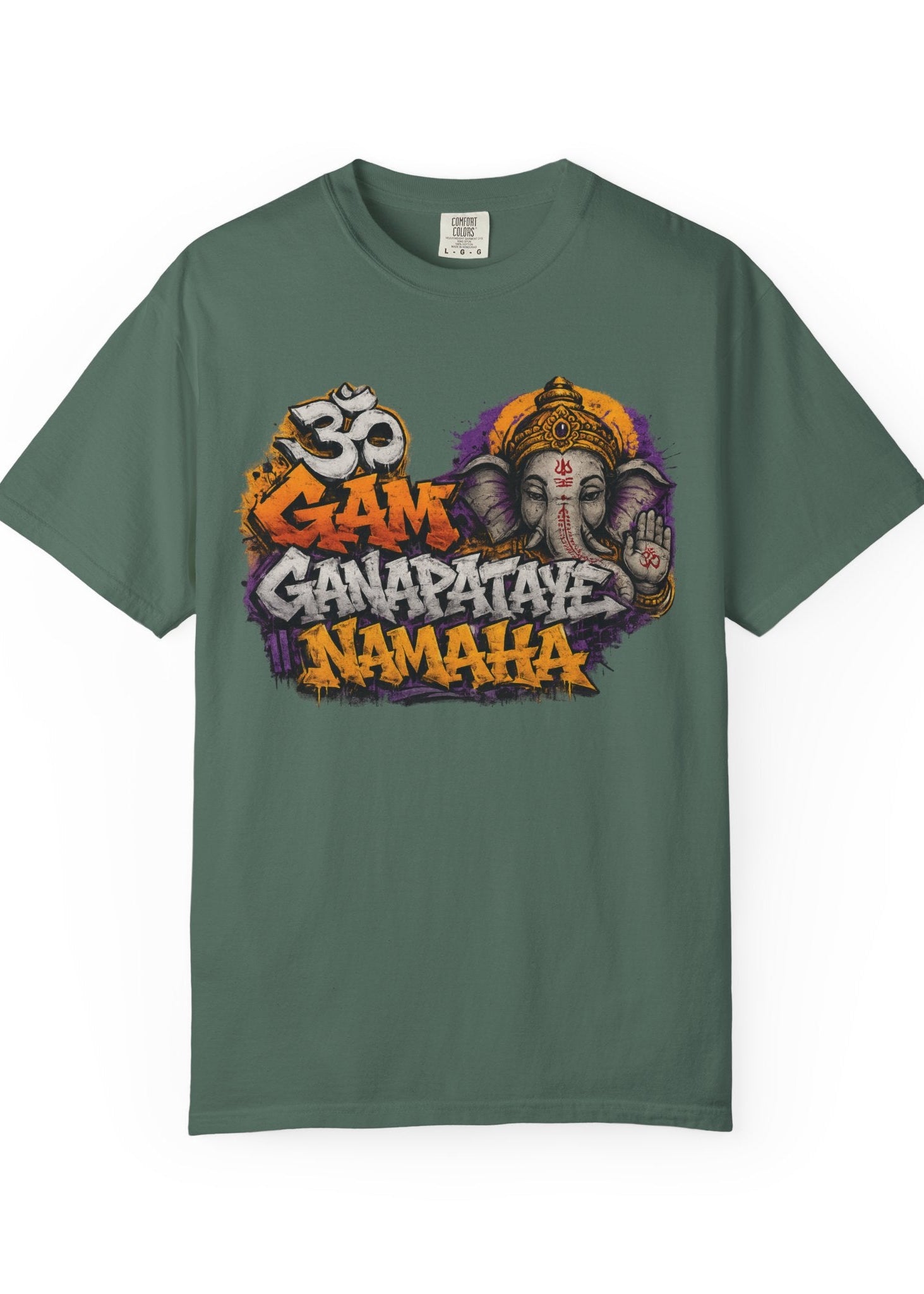 Om Gam Ganapataye Namaha Graffiti Ganesha Tee