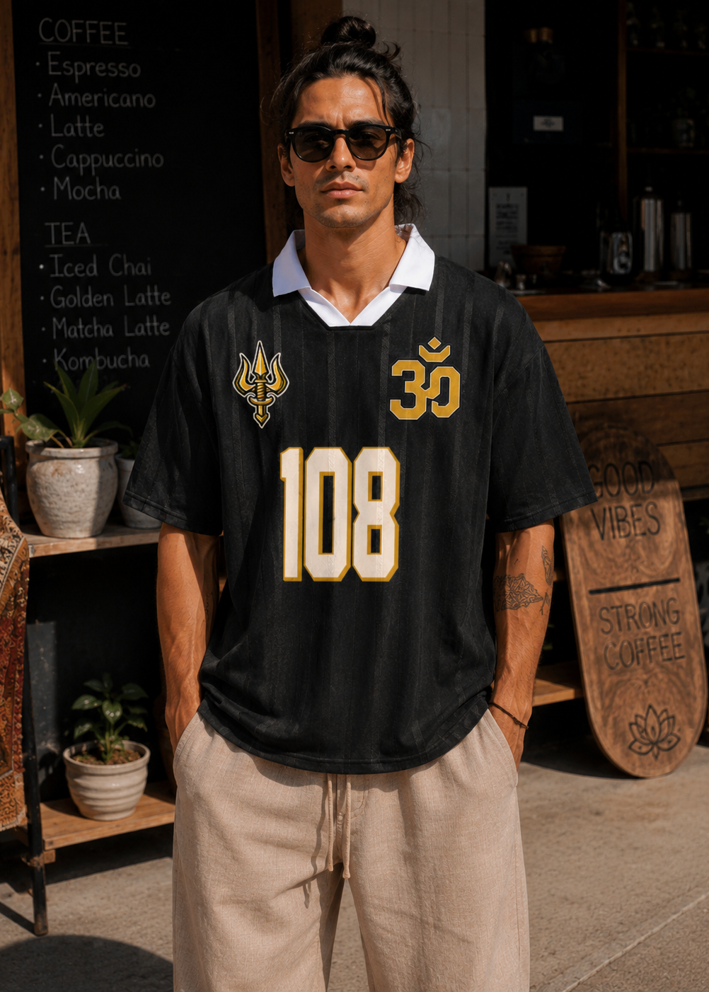 Shiva 108 Striped Boxy Soccer Jersey