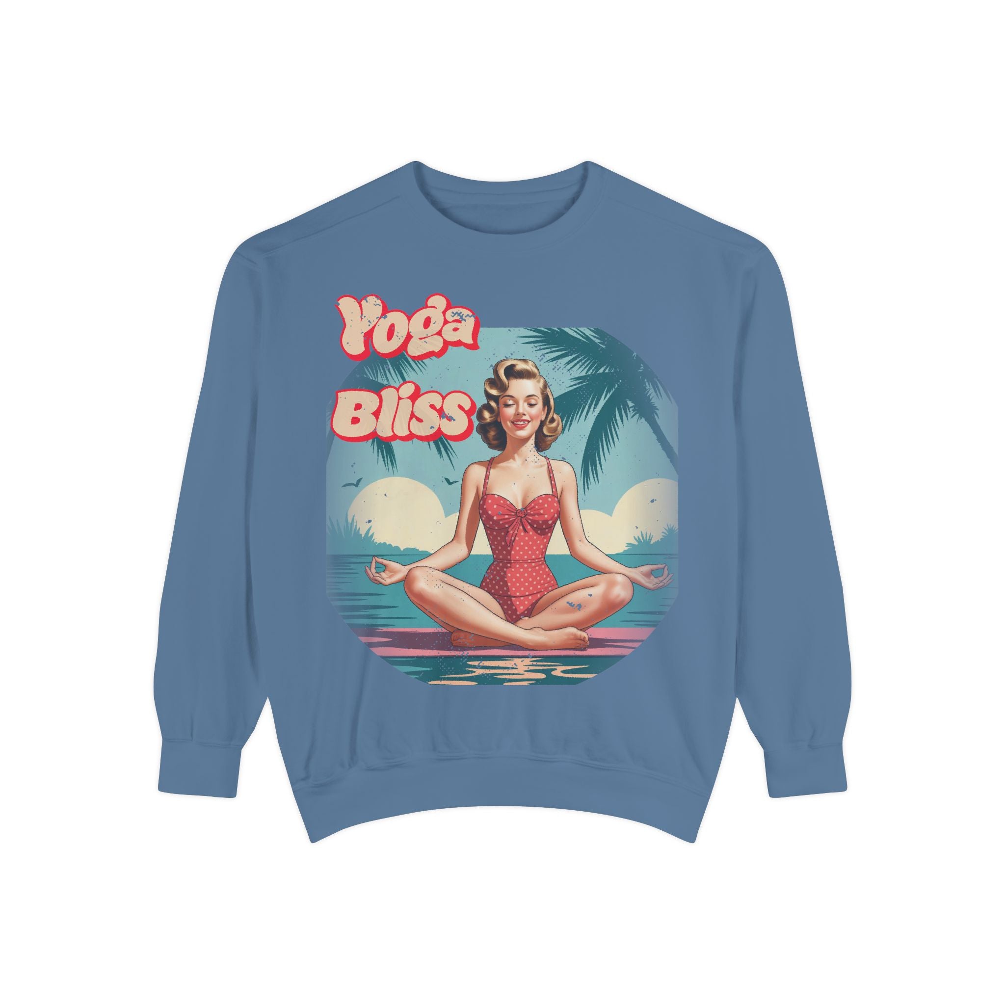 Yoga Bliss Vintage Pin-Up Sweatshirt