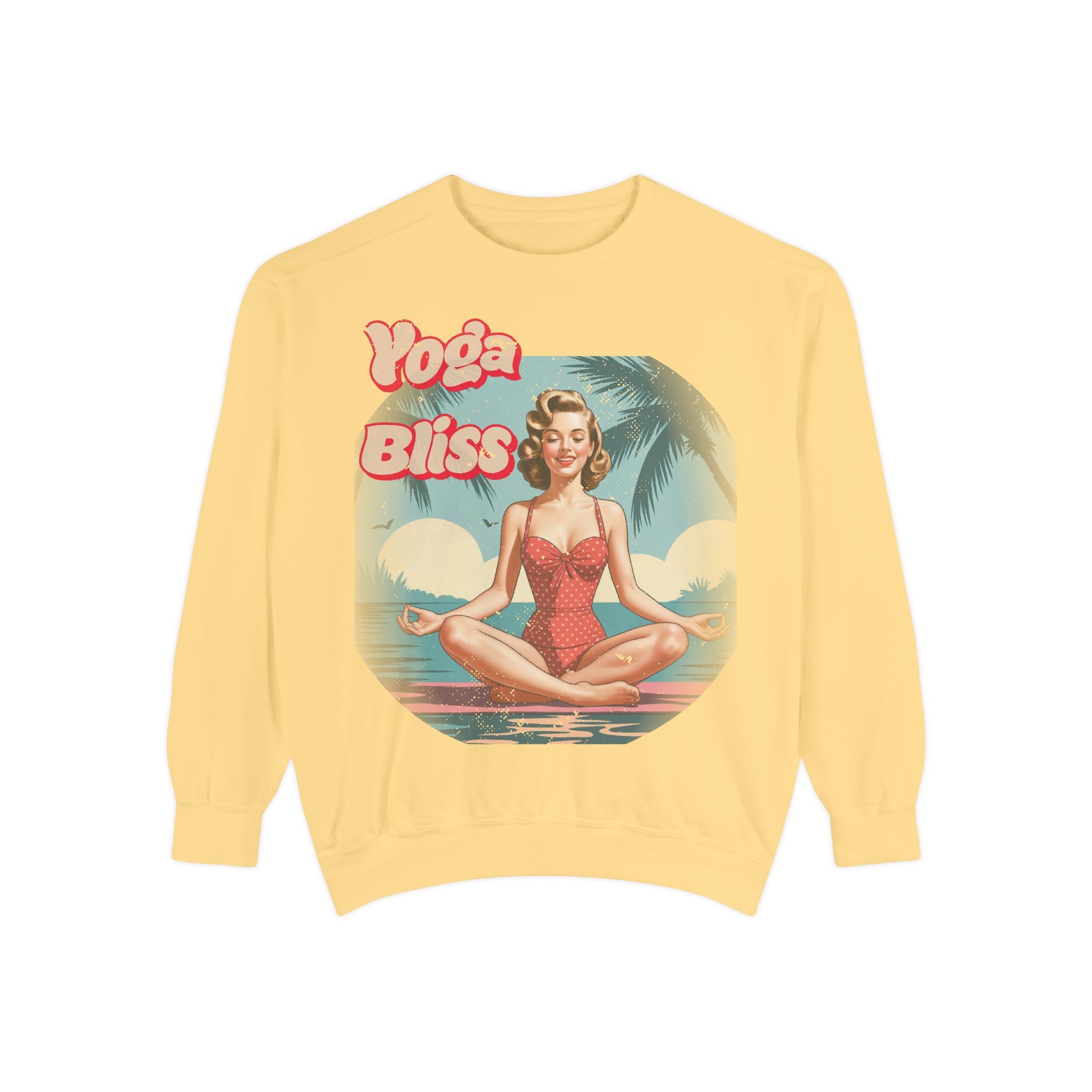 Yoga Bliss Vintage Pin-Up Sweatshirt