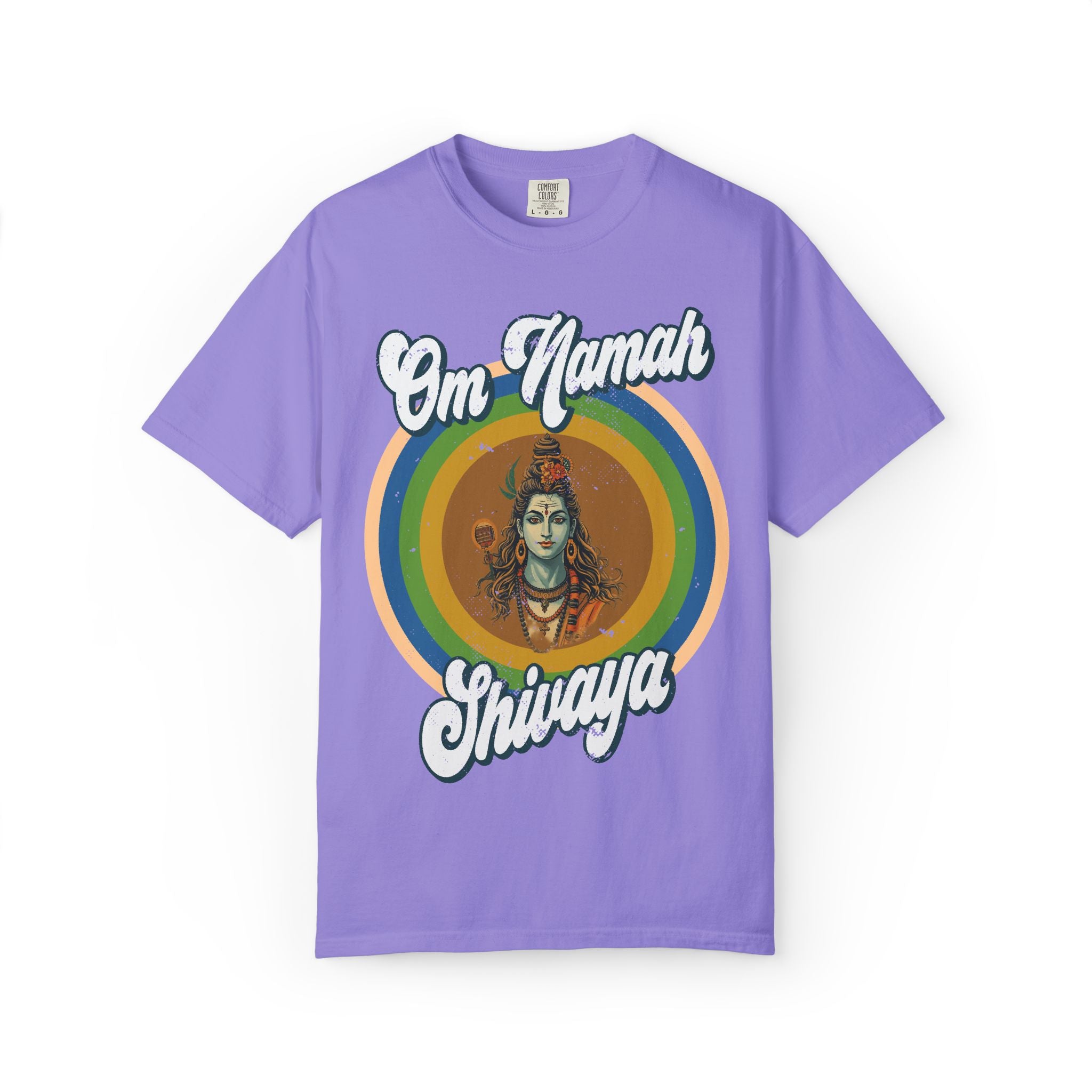 Lord Shiva Retro T-Shirt – Om Namah Shivaya Mantra Spiritual Tee