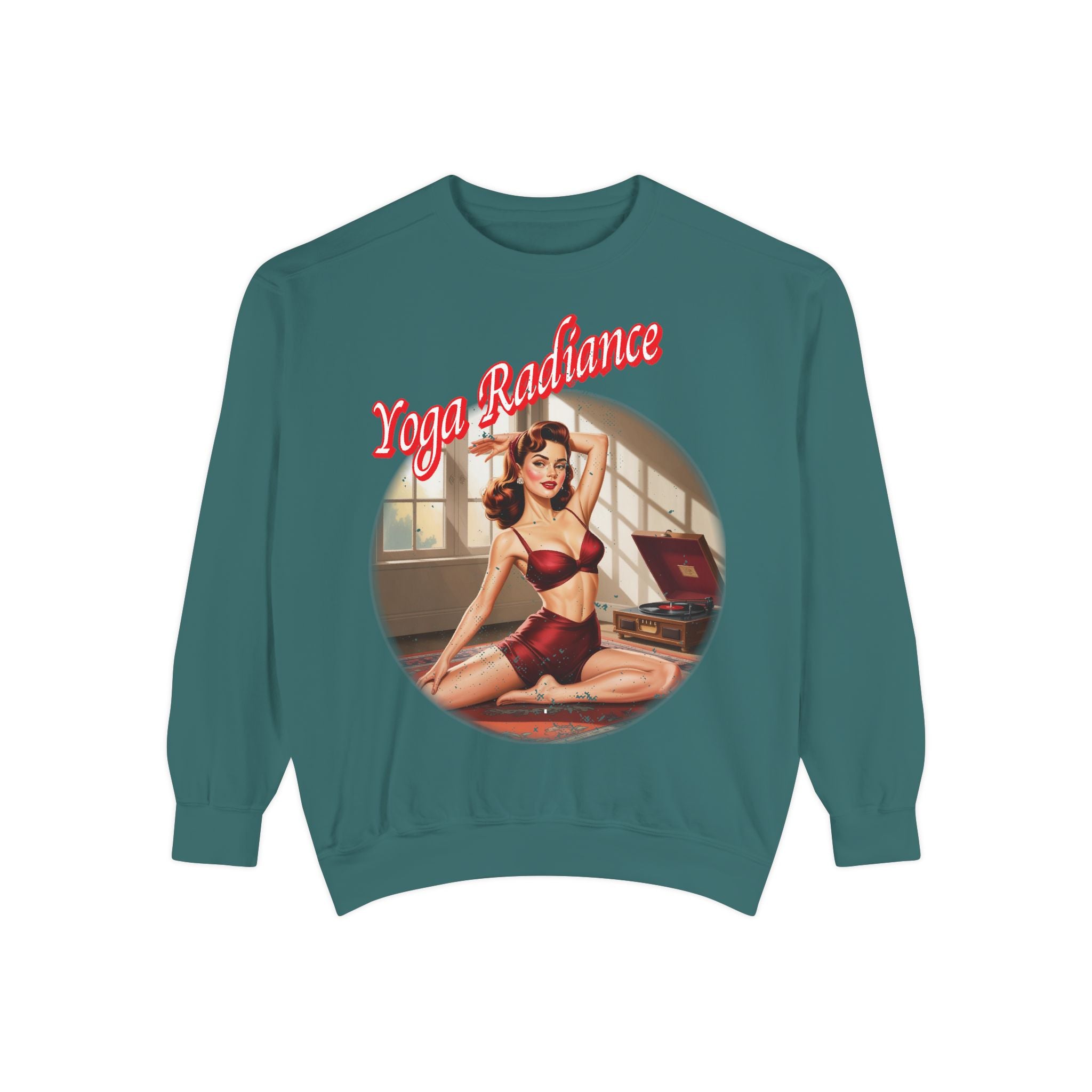 Yoga Radiance Vintage Pin-Up Sweatshirt