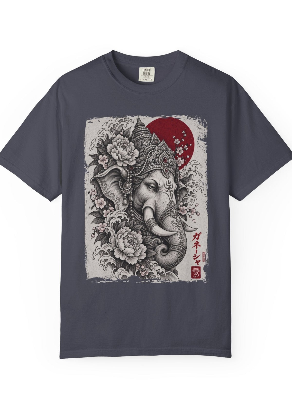 Japanese Ganesha Tattoo Graphic T-Shirt