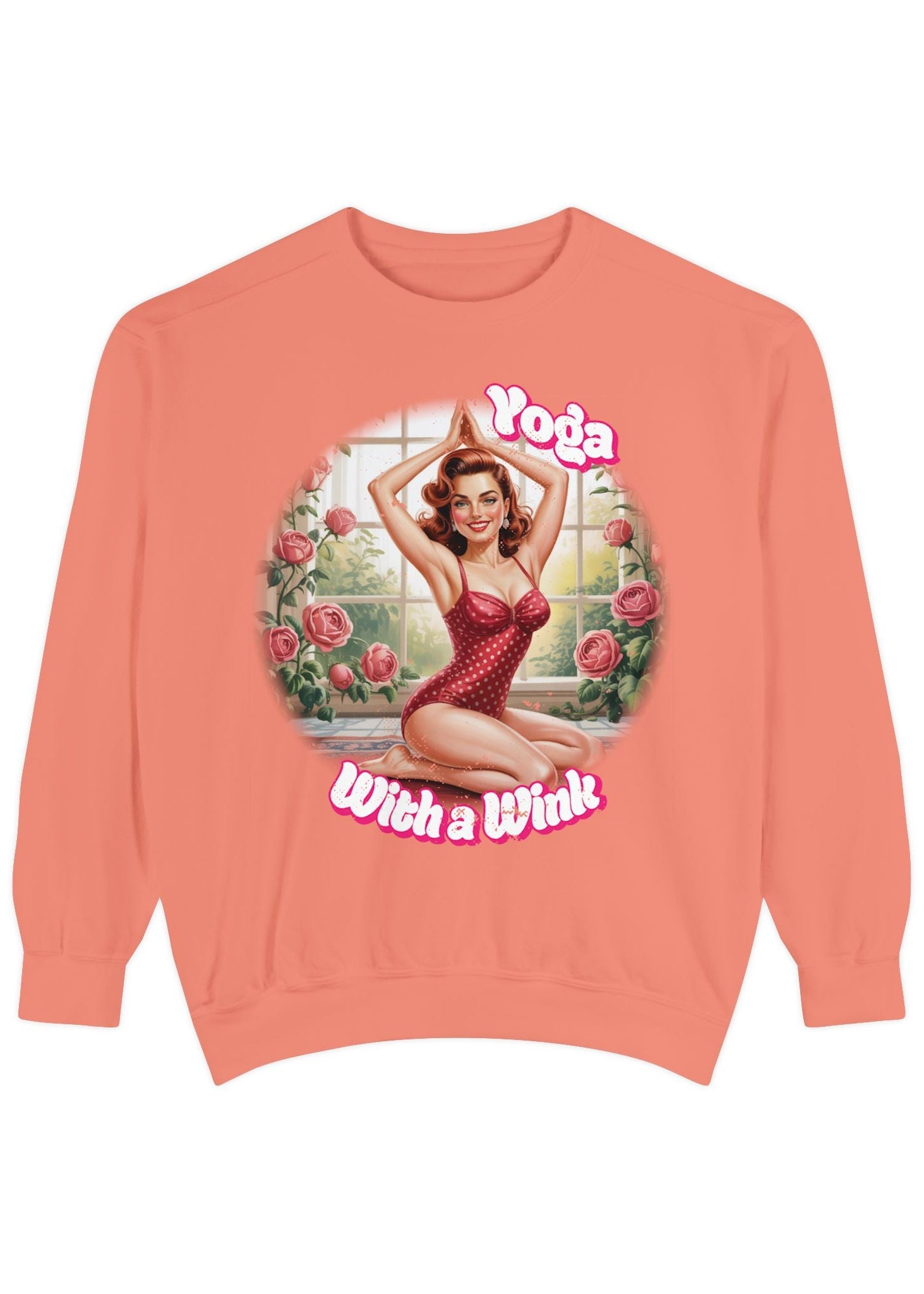 Retro Pin-Up Yoga Crewneck