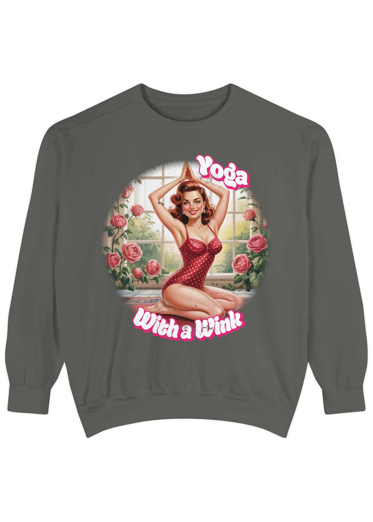 Retro Pin-Up Yoga Crewneck
