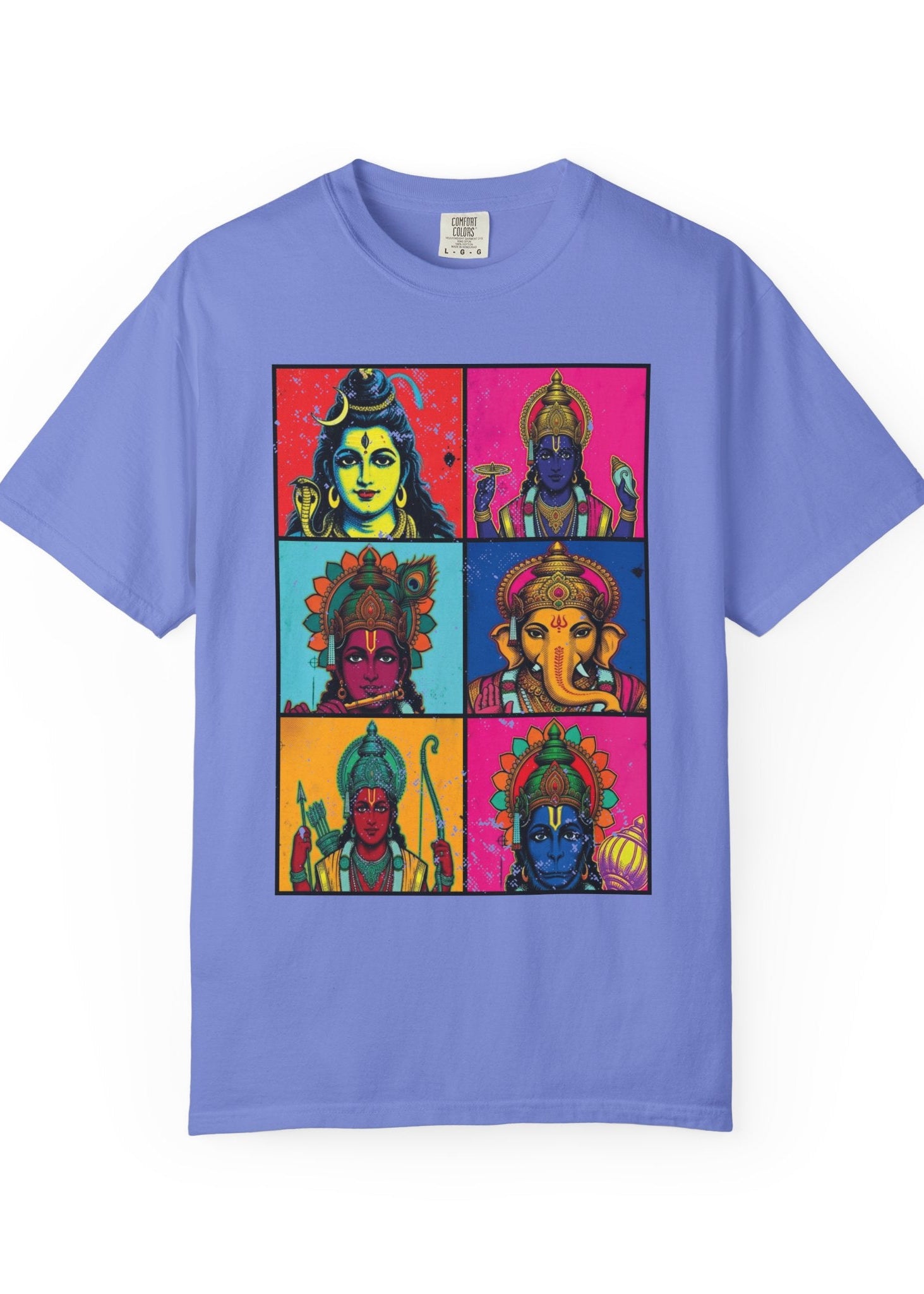 Pop Art Hindu Gods T-Shirt – Krishna, Shiva, Ganesha & More