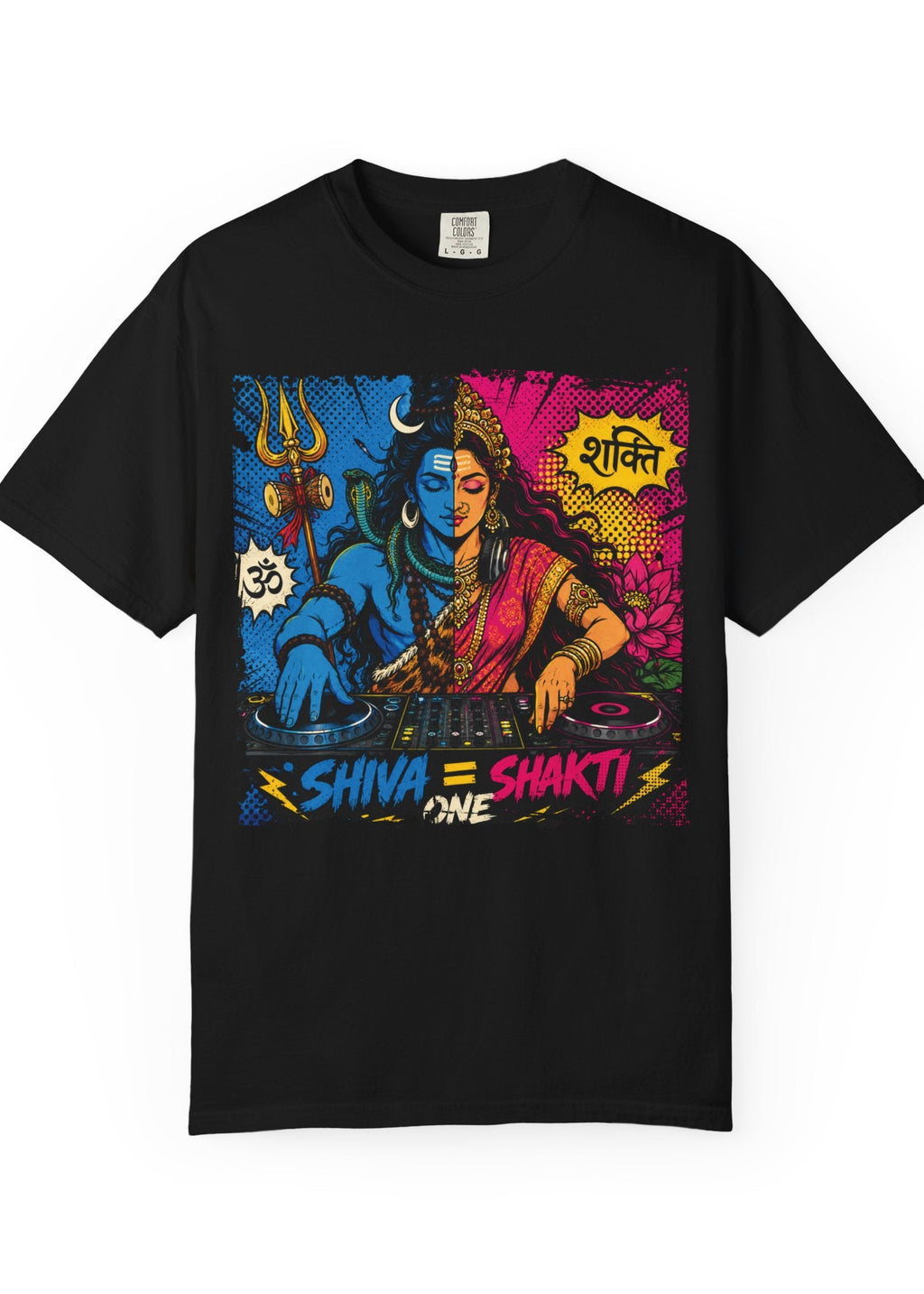 Shiva Shakti DJ Pop Art T-Shirt