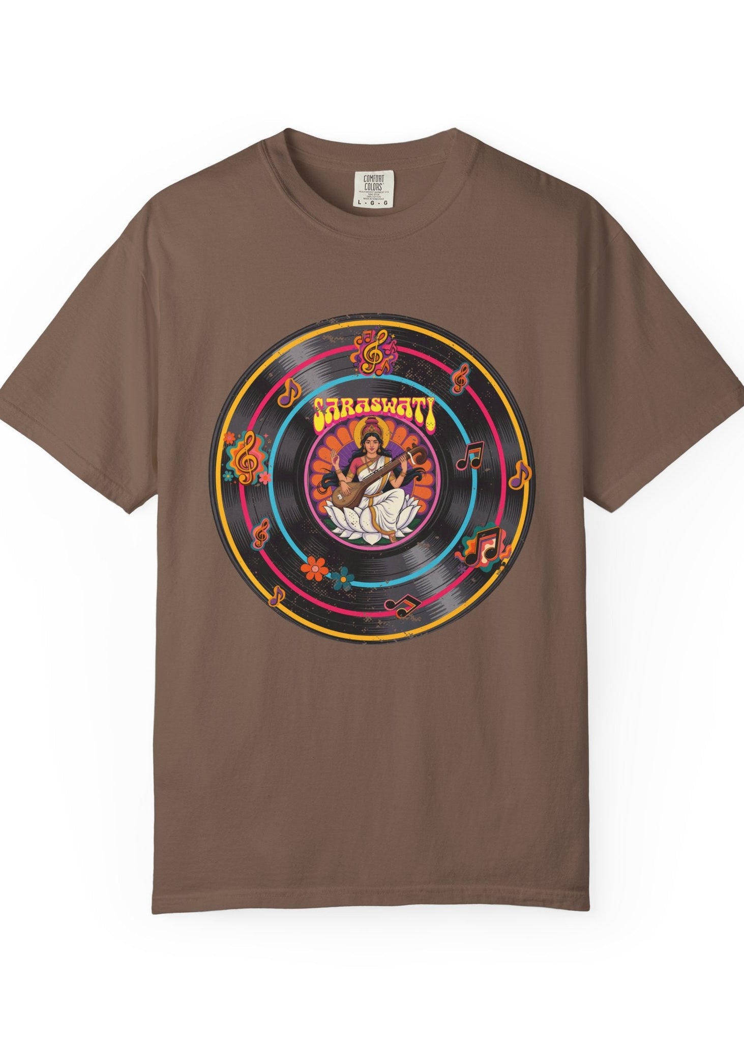 Vintage Saraswati Vinyl Record T-Shirt