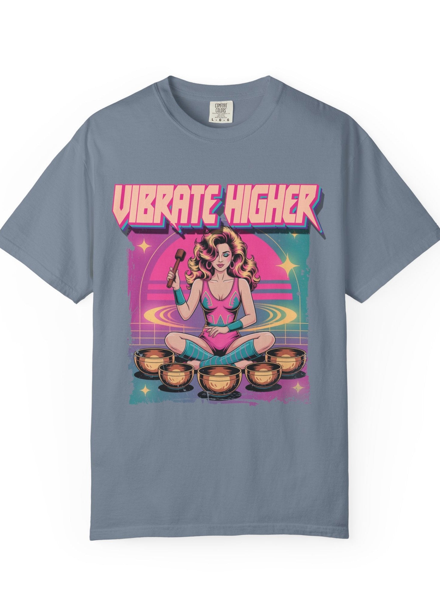 Vibrate Higher Retro 80s Sound Bath Tee