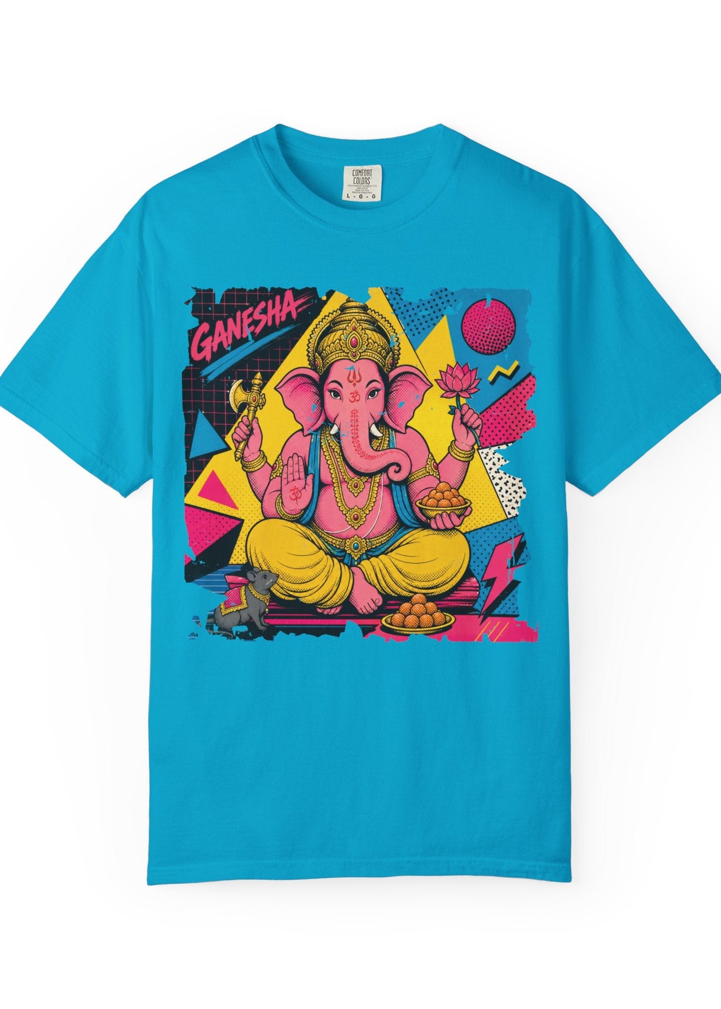 80s Pop Art Lord Ganesha Graphic T-Shirt
