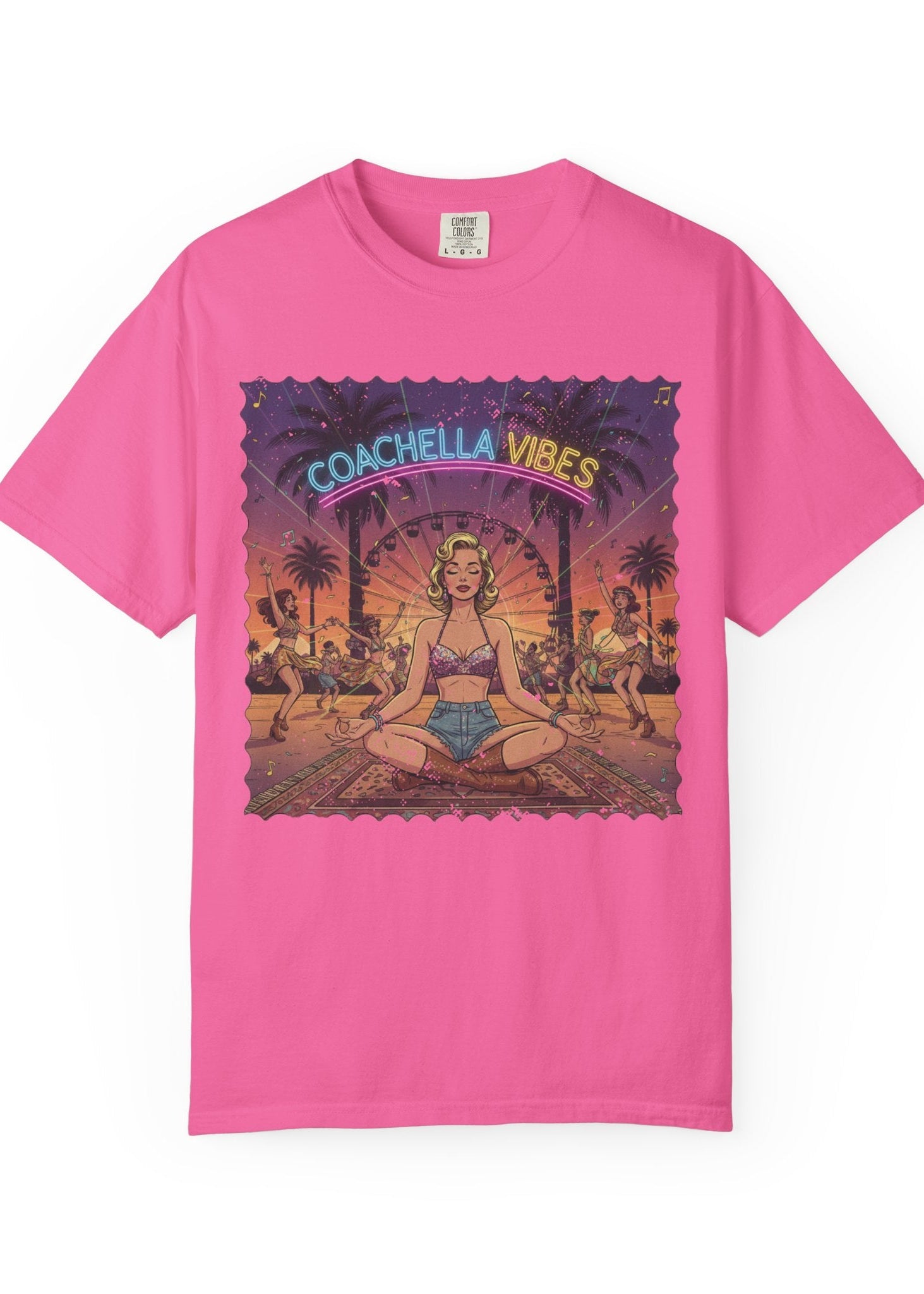 Pinup Meditation Coachella Tee