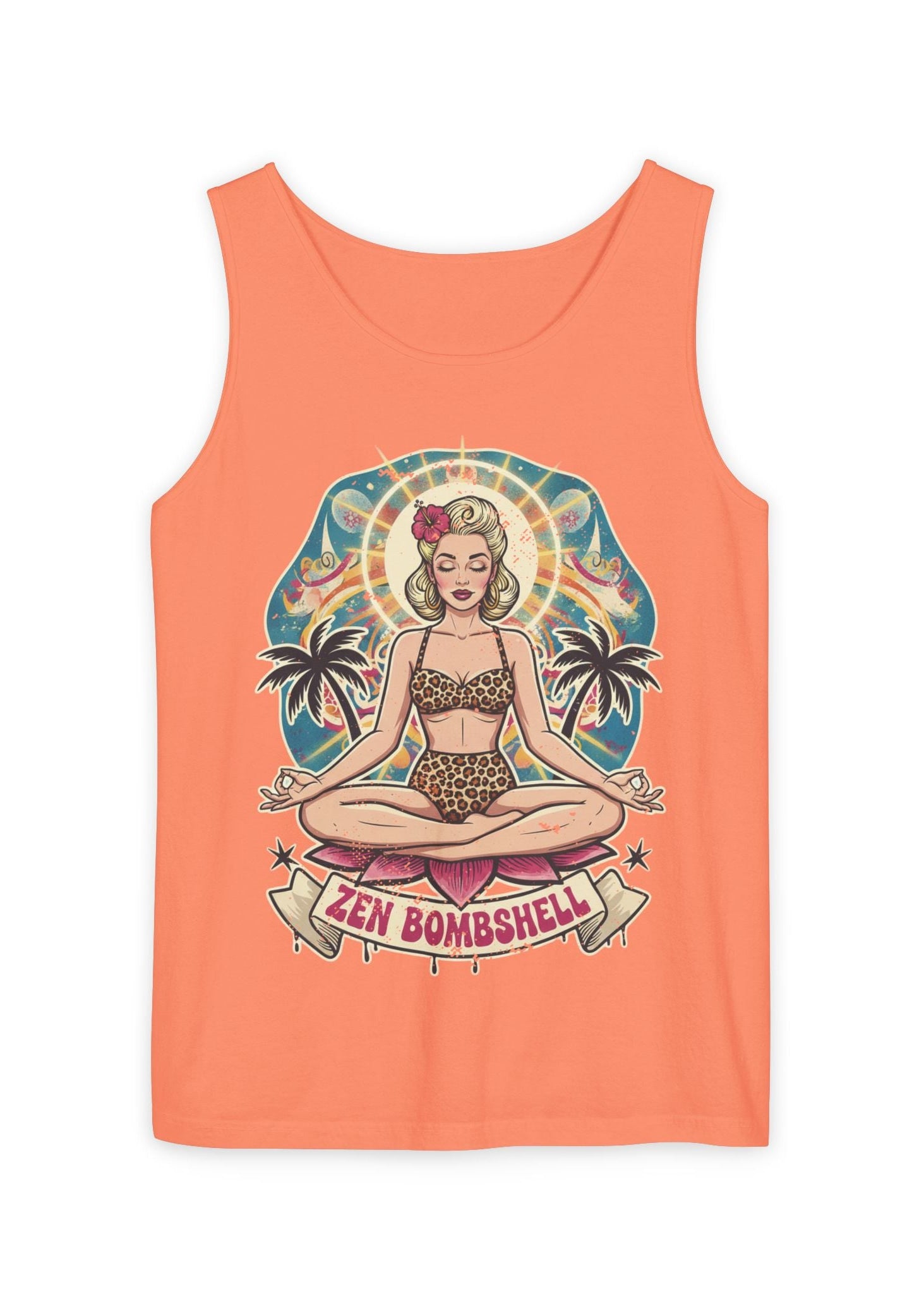 Zen Bombshell Retro Pin-Up Yoga Tank