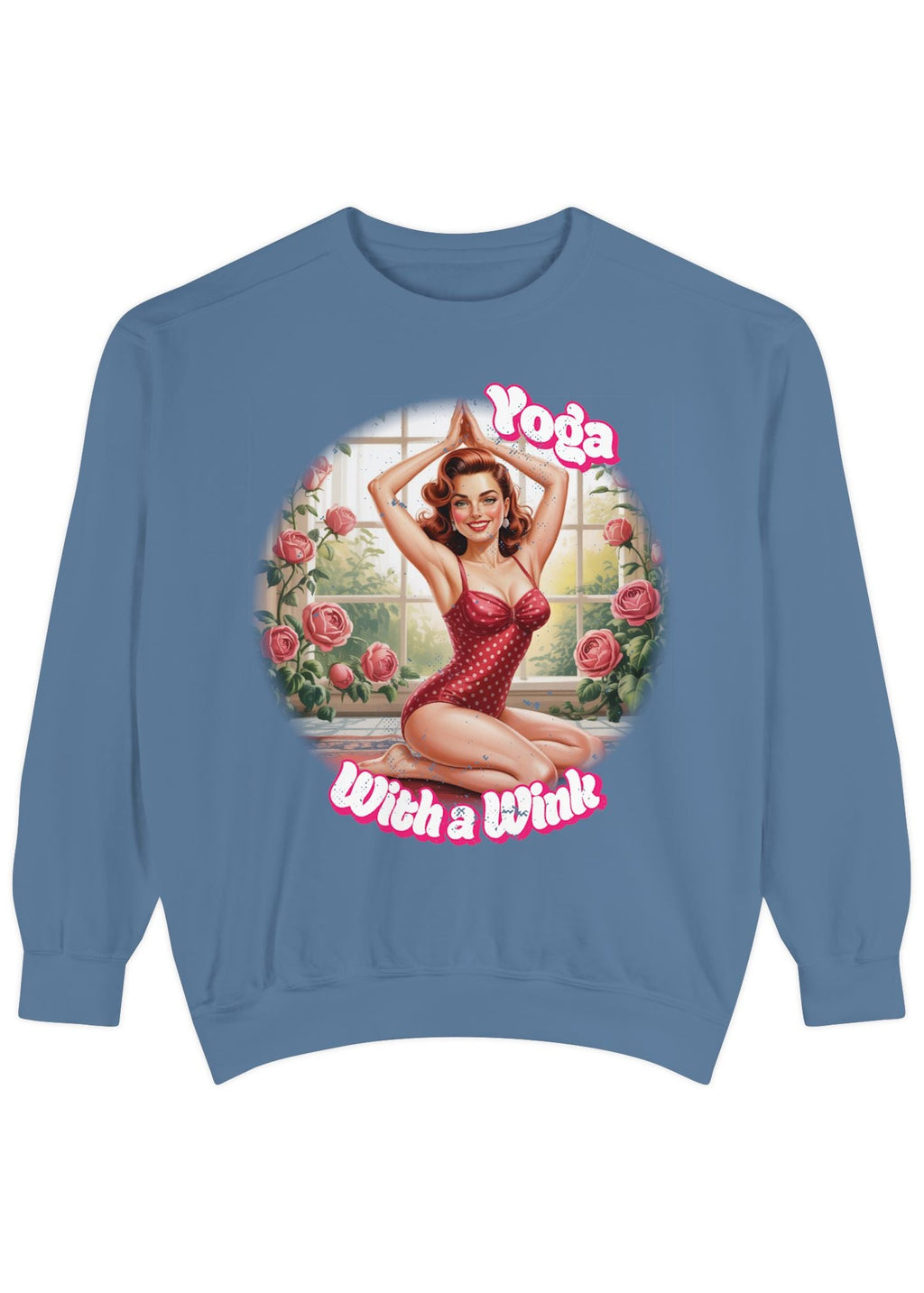 Retro Pin-Up Yoga Crewneck