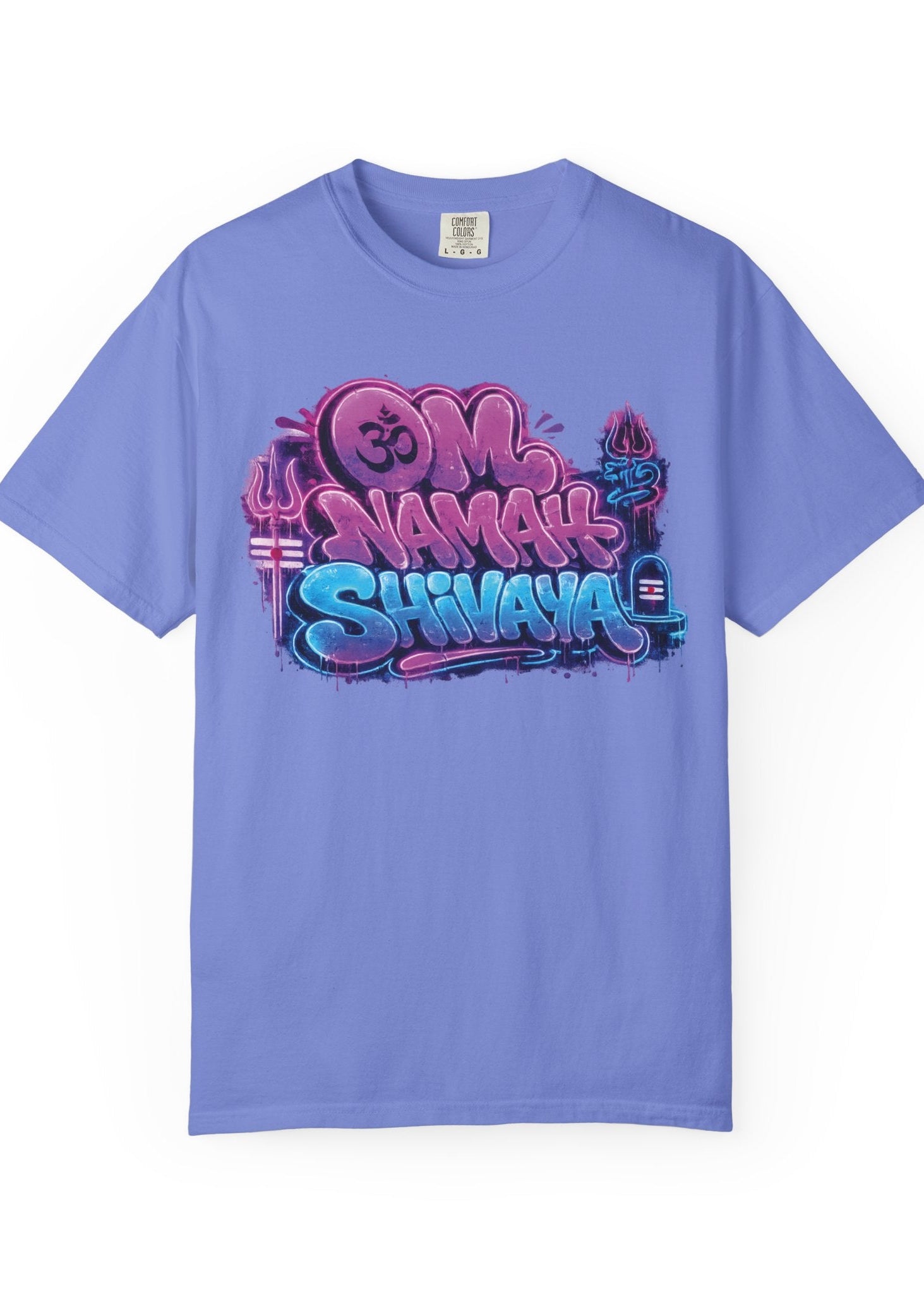 Om Namah Shivaya Neon Graffiti Tee