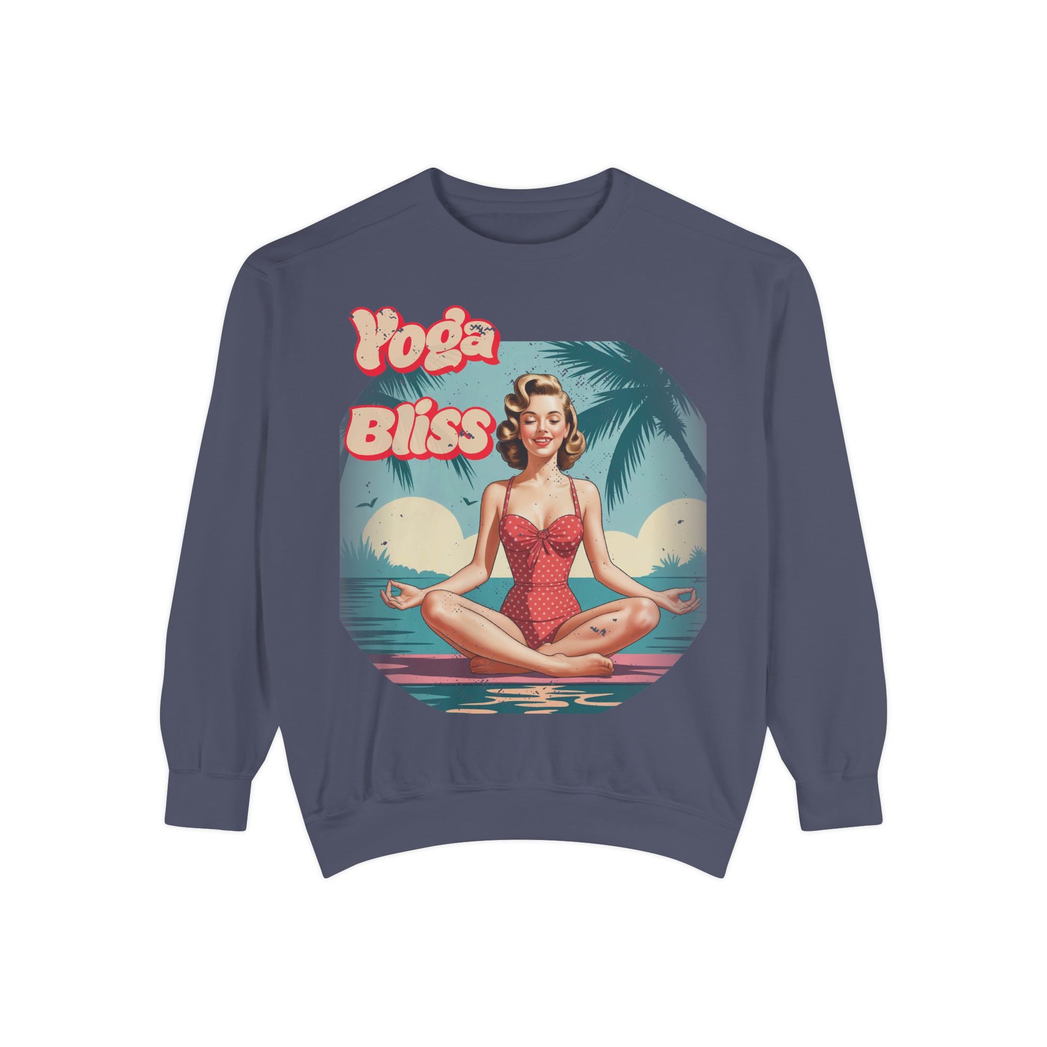 Yoga Bliss Vintage Pin-Up Sweatshirt