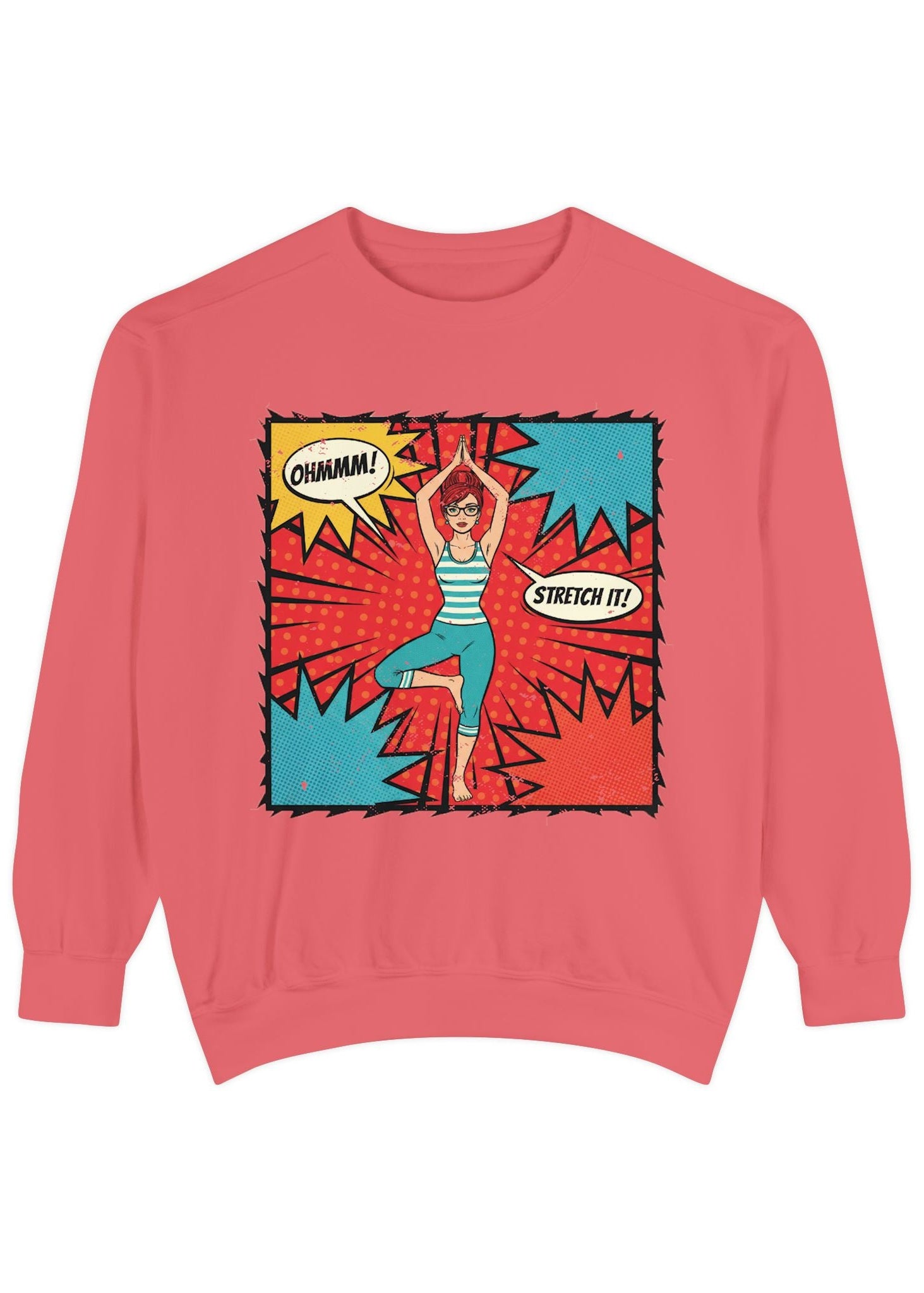 Retro Comic Yoga Sweatshirt