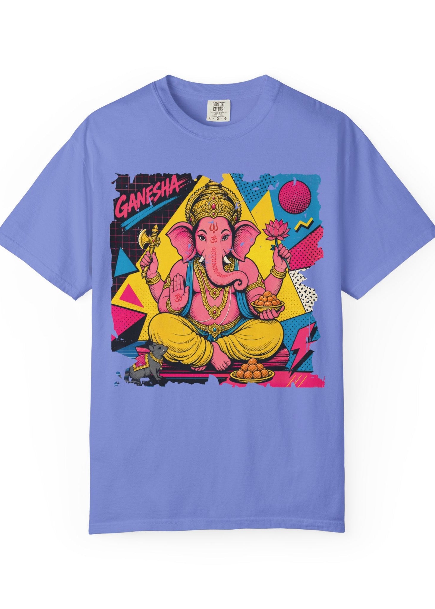 80s Pop Art Lord Ganesha Graphic T-Shirt
