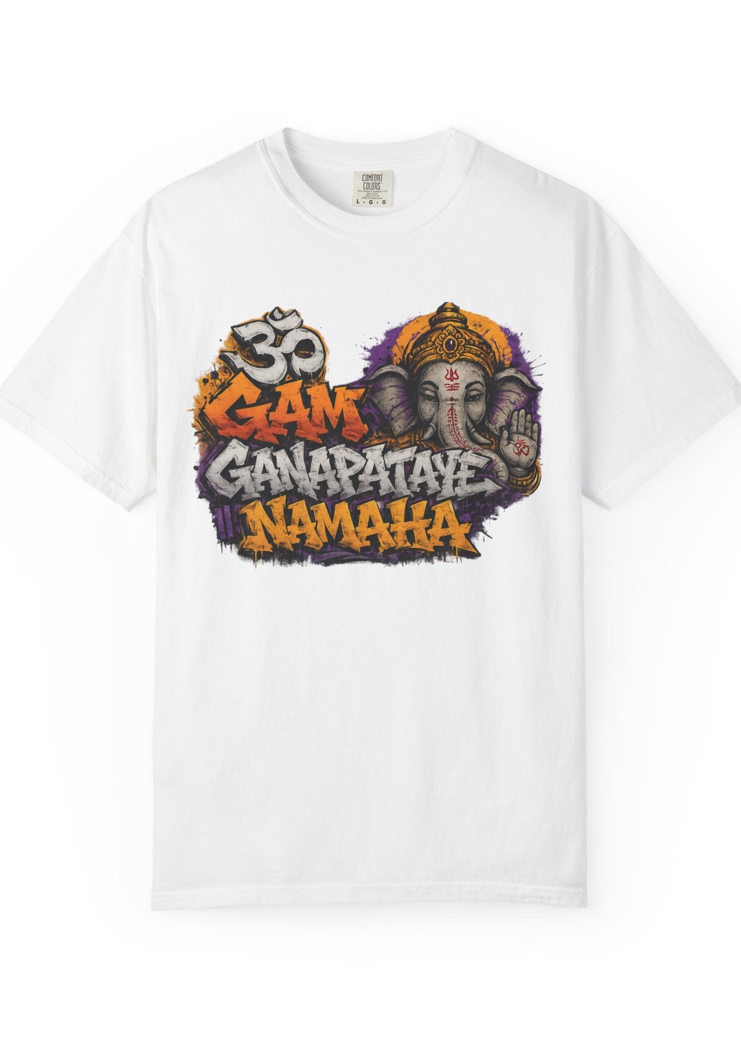 Om Gam Ganapataye Namaha Graffiti Ganesha Tee