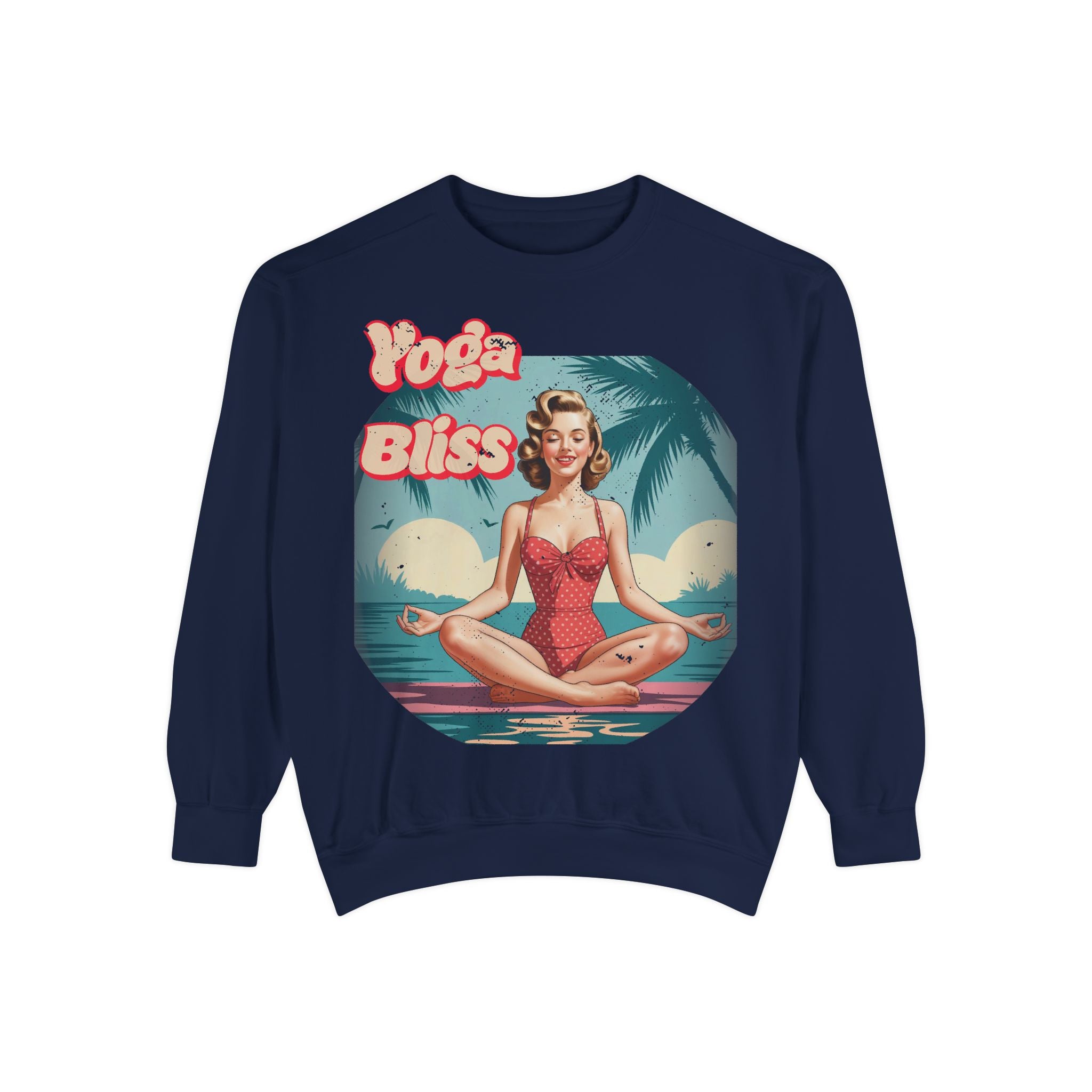 Yoga Bliss Vintage Pin-Up Sweatshirt