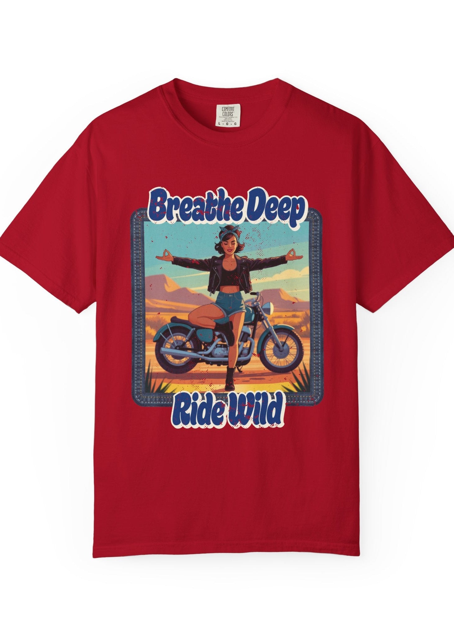 Breathe Deep Ride Wild Tee