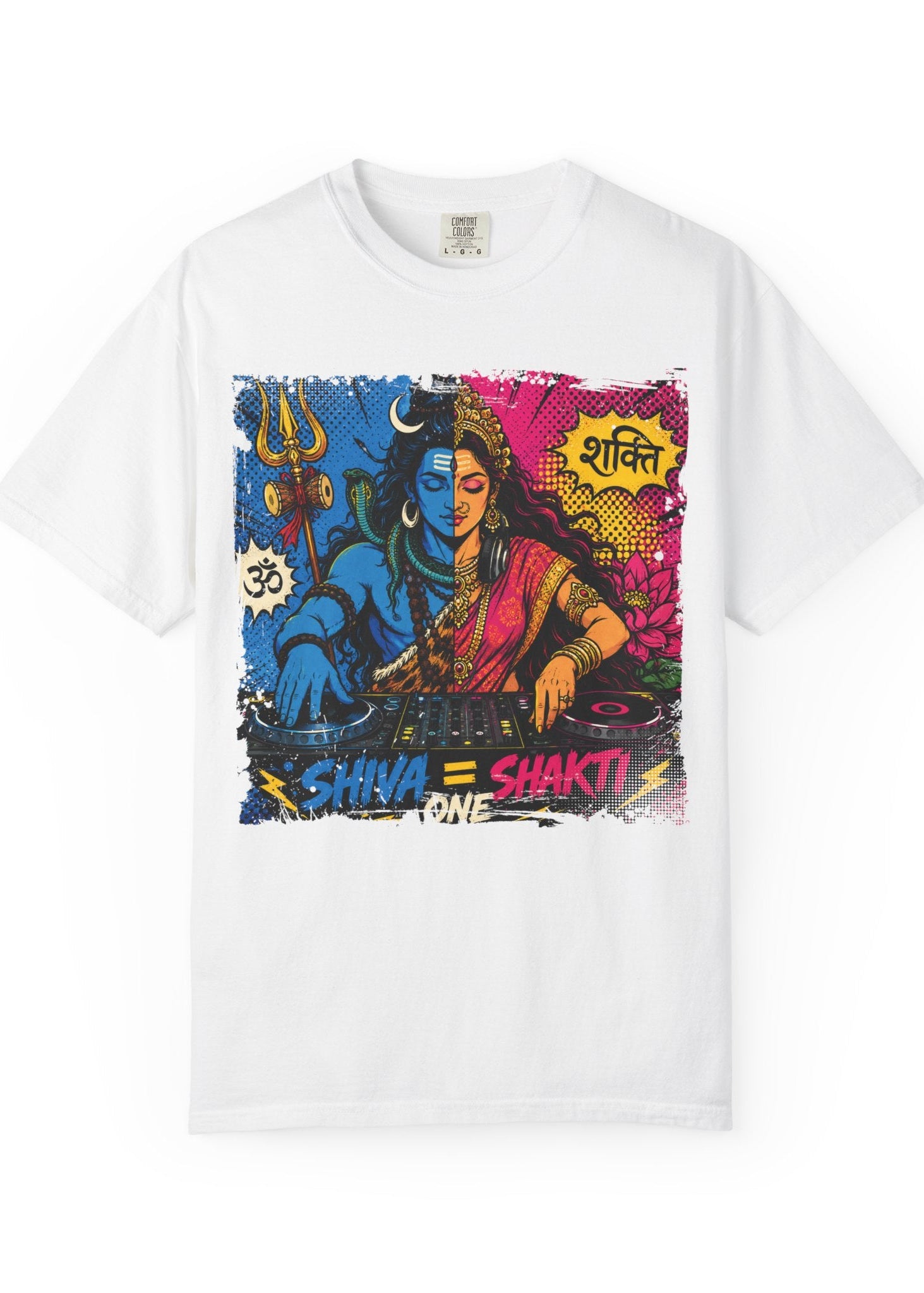 Shiva Shakti DJ Pop Art T-Shirt