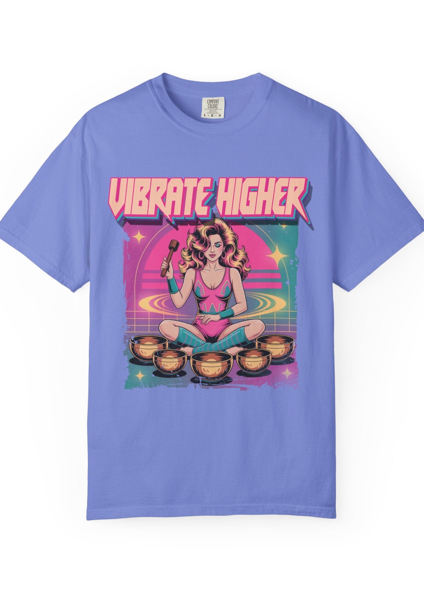 Vibrate Higher Retro 80s Sound Bath Tee
