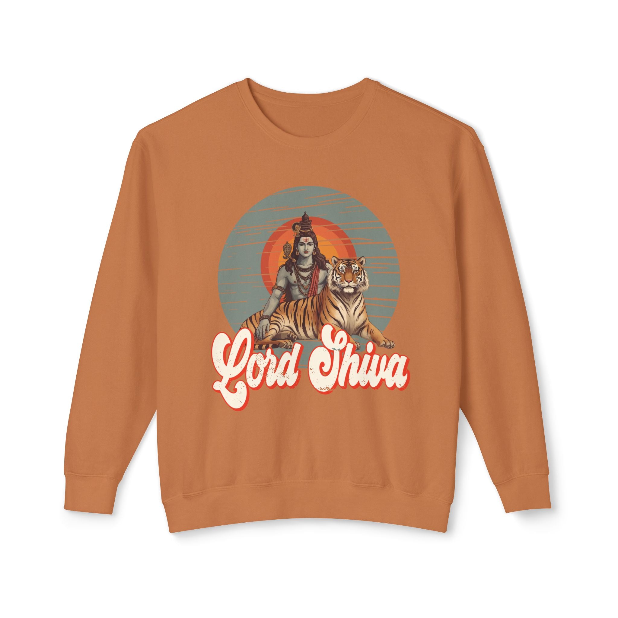 Lord Shiva Sweatshirt – Retro Hindu Spiritual Art Crewneck