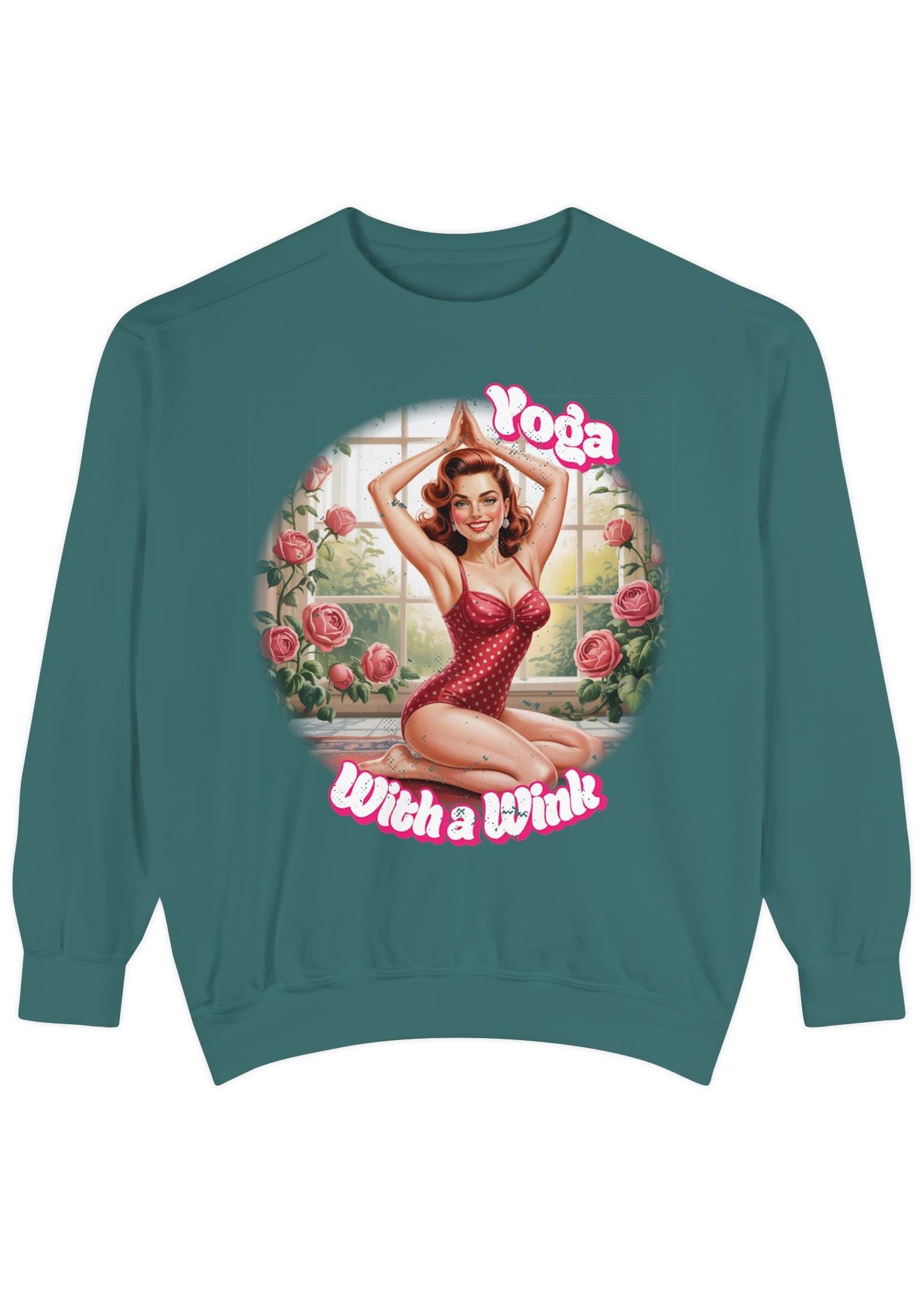 Retro Pin-Up Yoga Crewneck