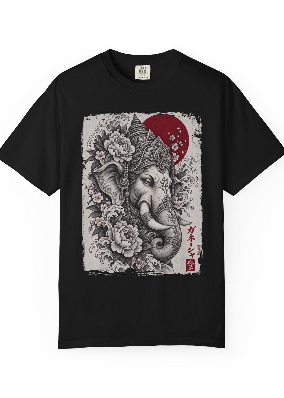 Japanese Ganesha Tattoo Graphic T-Shirt