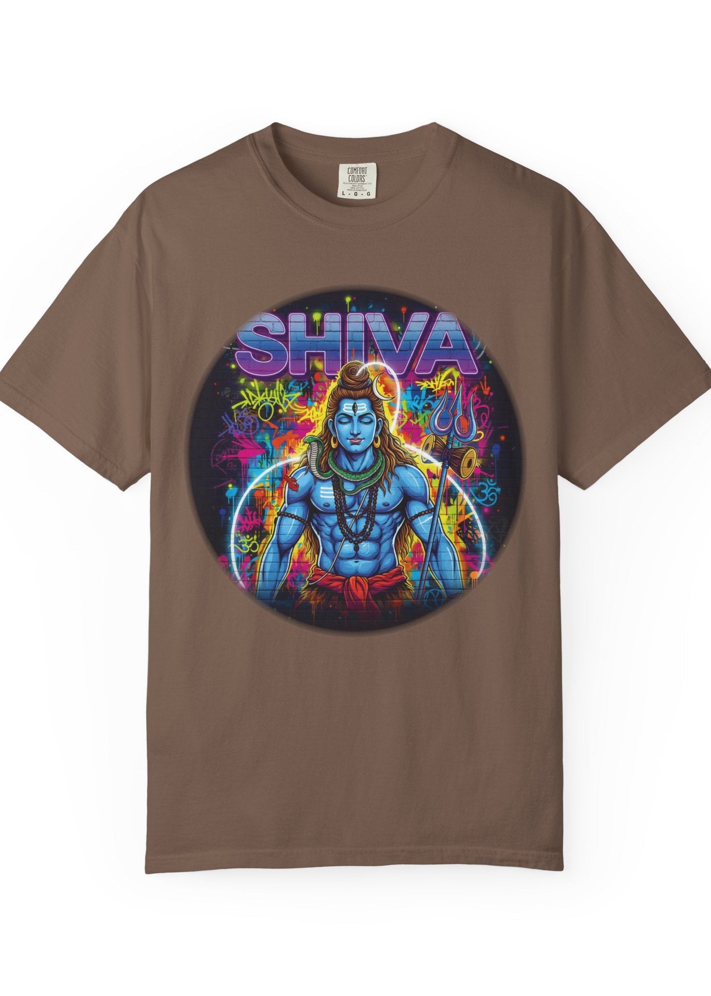 Neon Lord Shiva Graffiti Tee