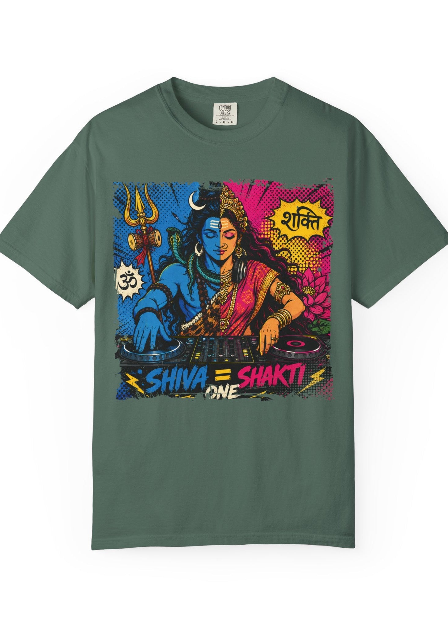 Shiva Shakti DJ Pop Art T-Shirt