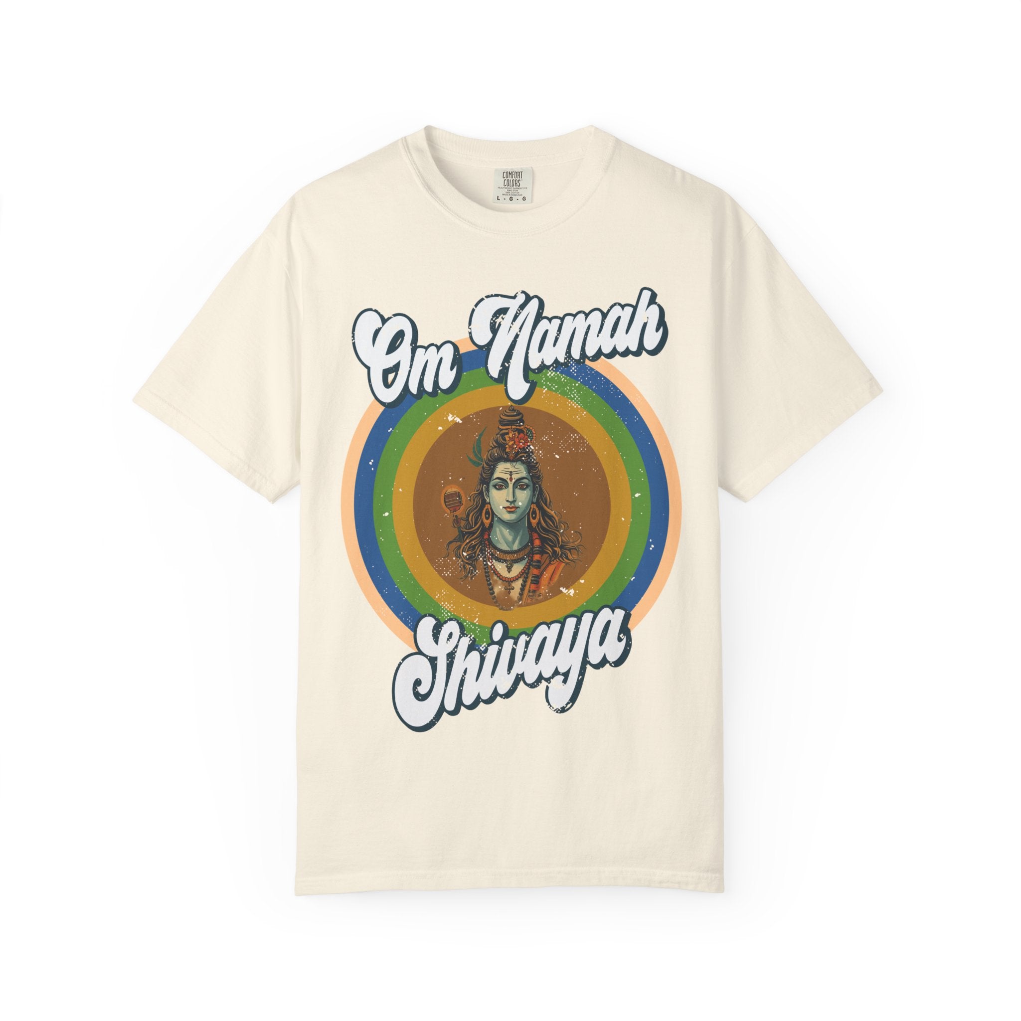 Lord Shiva Retro T-Shirt – Om Namah Shivaya Mantra Spiritual Tee