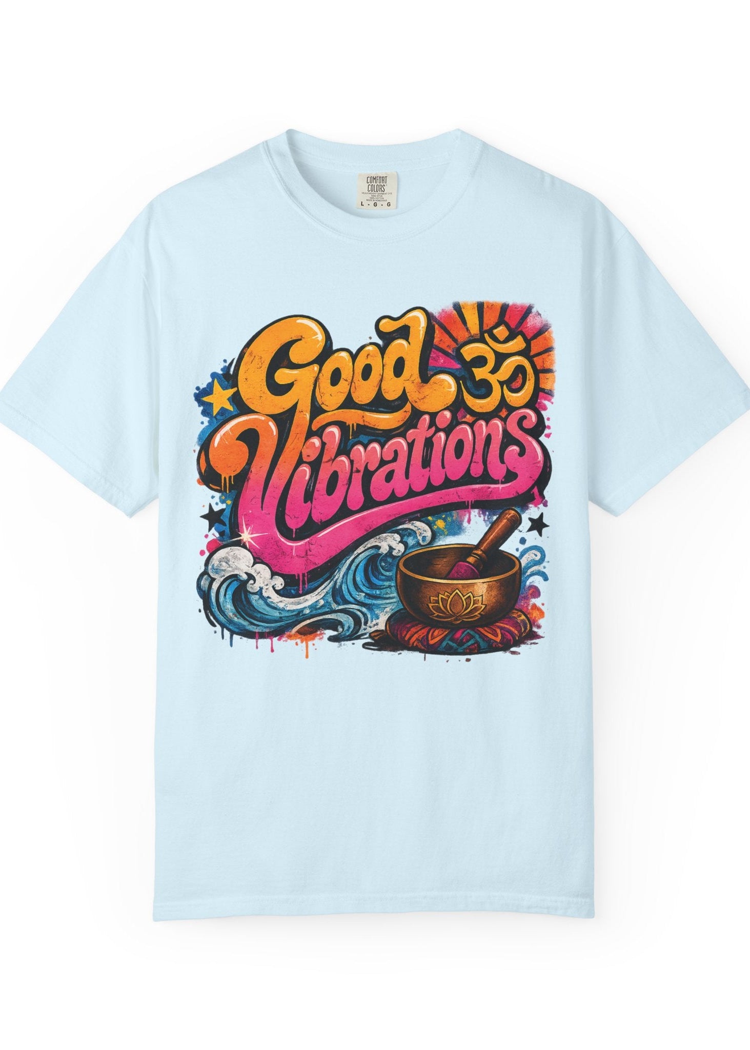 Good Vibrations OM Sound Bowl Graffiti T-Shirt