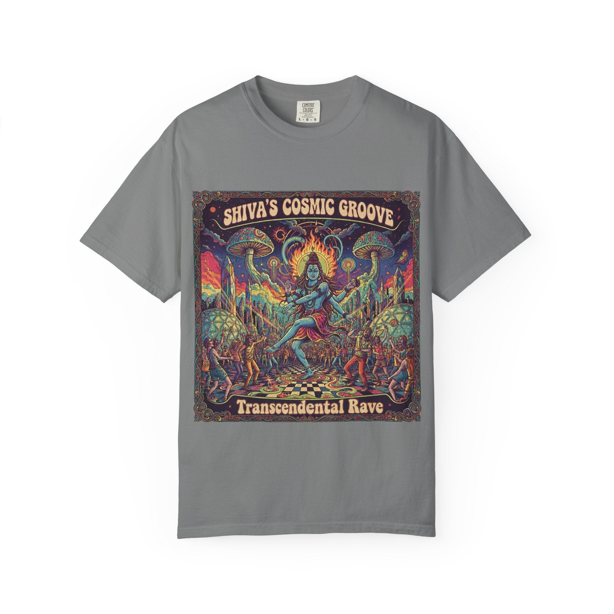 Shiva's Cosmic Groove T-Shirt – Transcendental Rave Psychedelic Graphic Tee