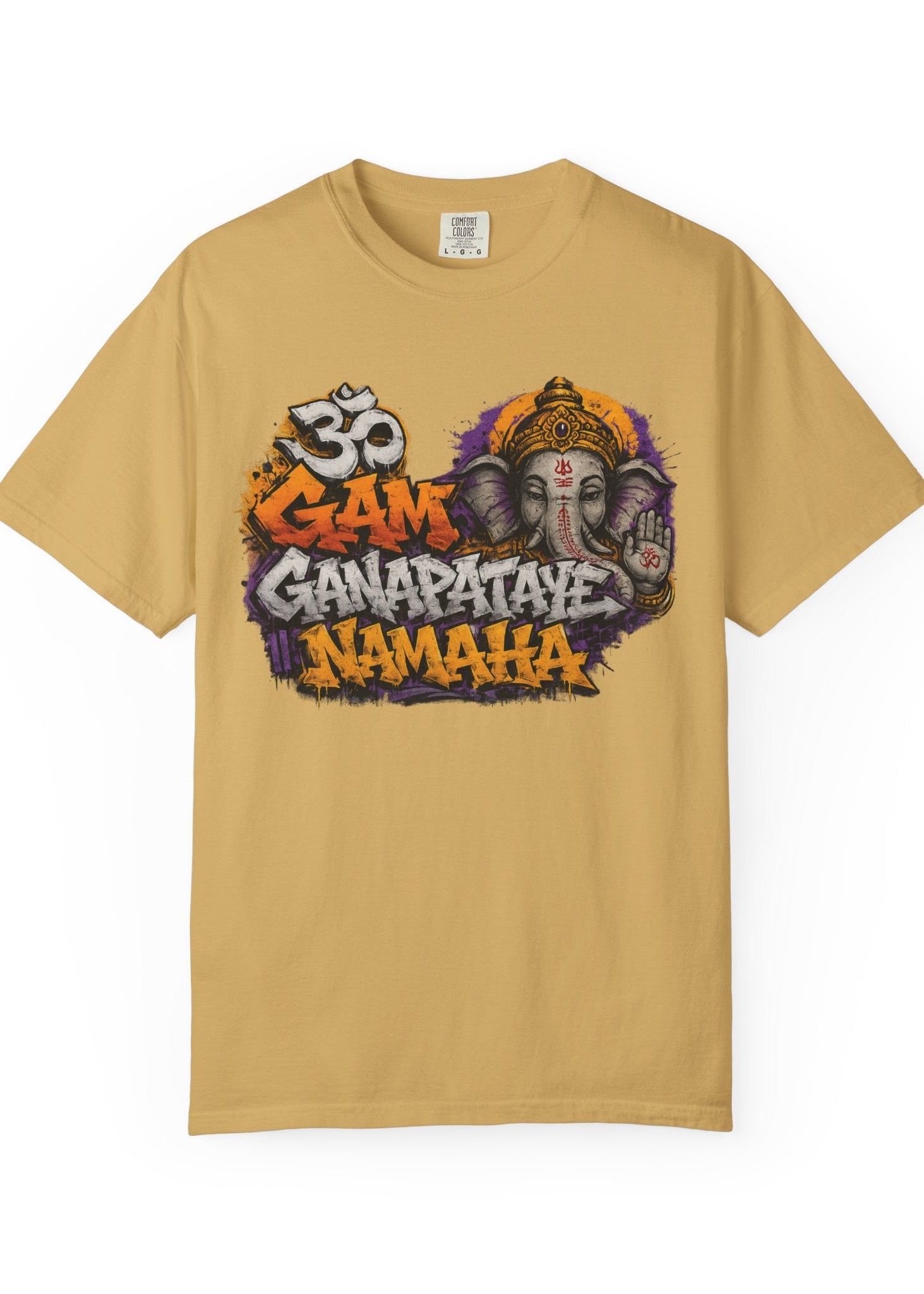 Om Gam Ganapataye Namaha Graffiti Ganesha Tee