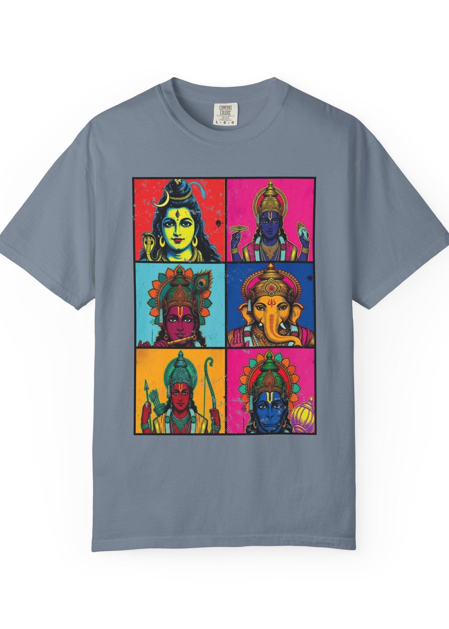 Pop Art Hindu Gods T-Shirt – Krishna, Shiva, Ganesha & More