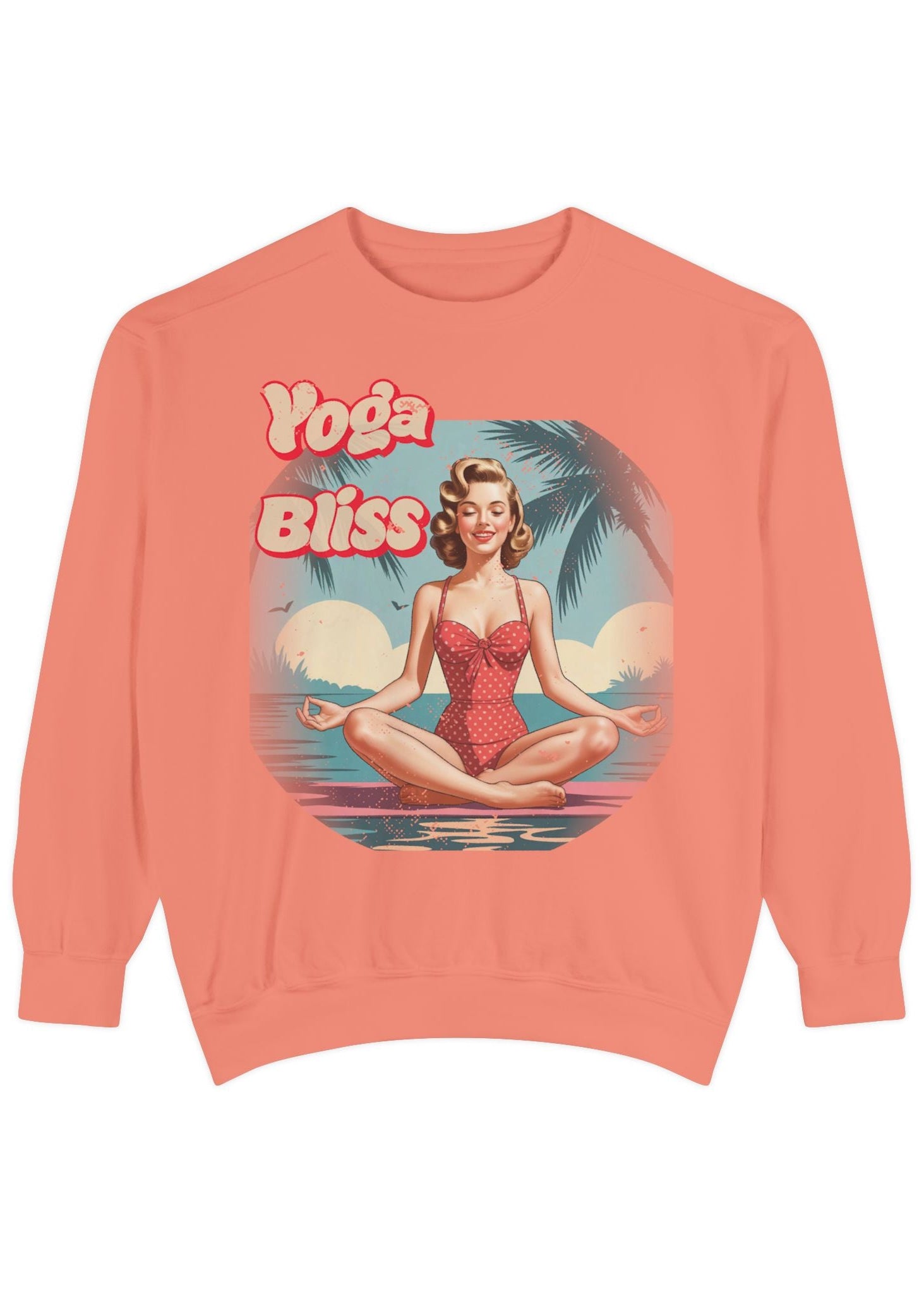 Yoga Bliss Vintage Pin-Up Sweatshirt