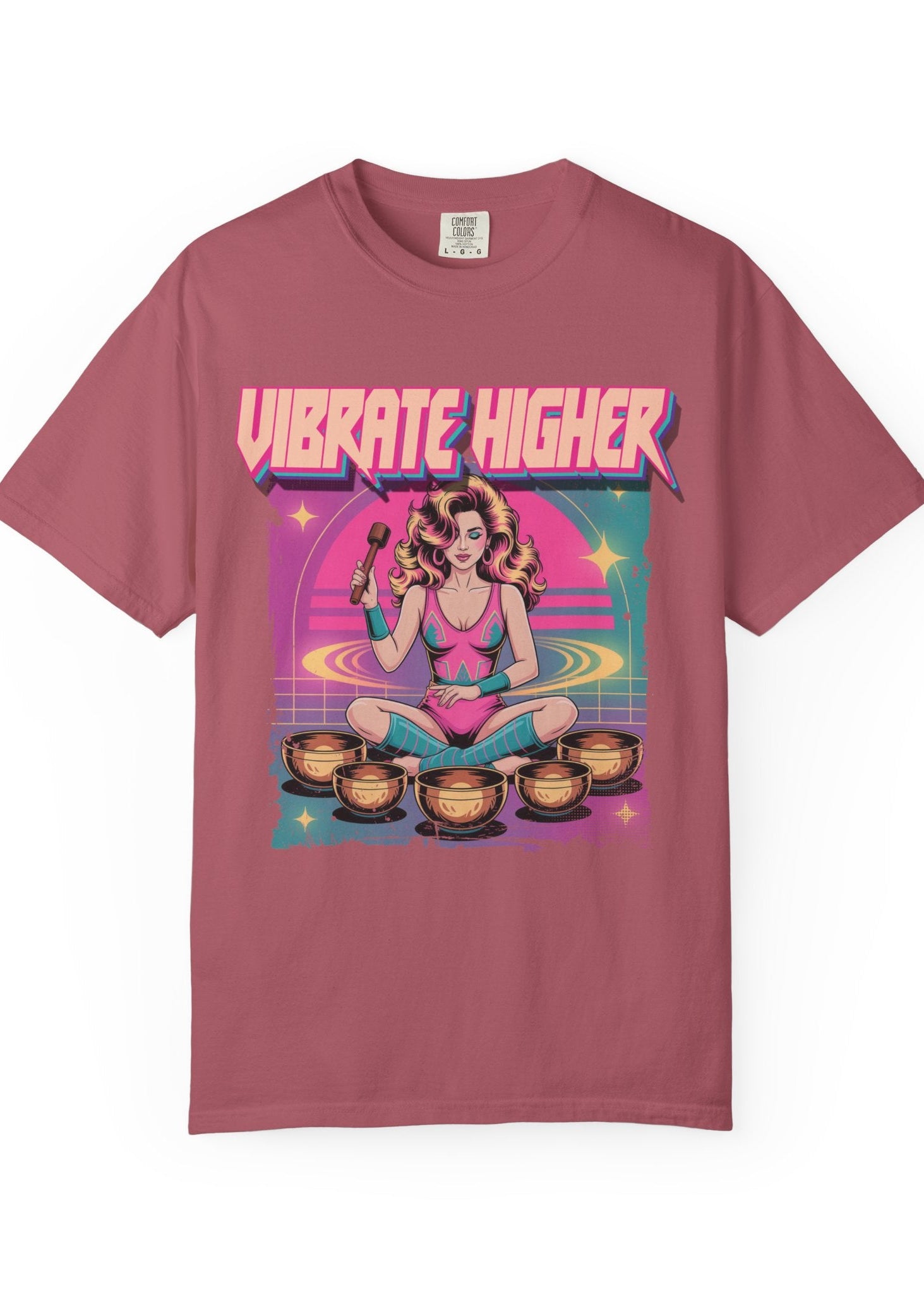 Vibrate Higher Retro 80s Sound Bath Tee