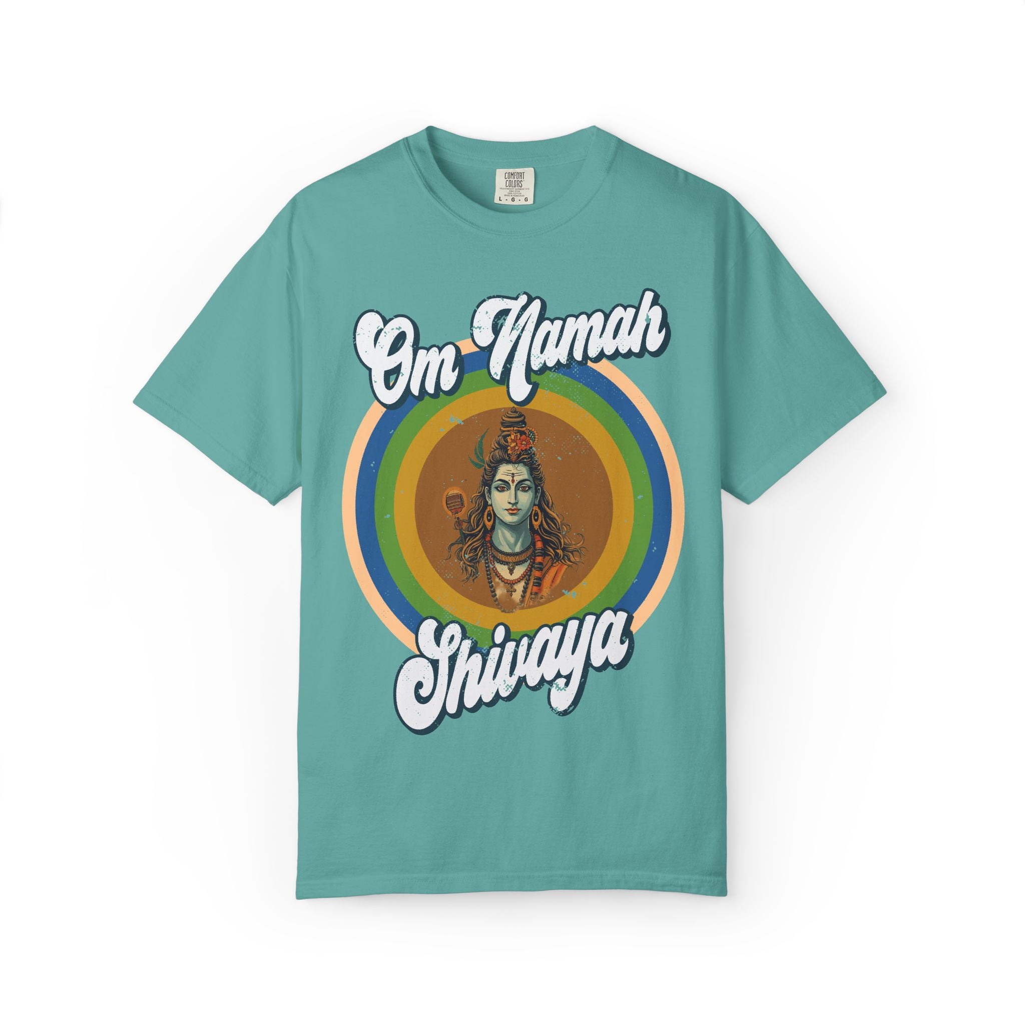 Lord Shiva Retro T-Shirt – Om Namah Shivaya Mantra Spiritual Tee