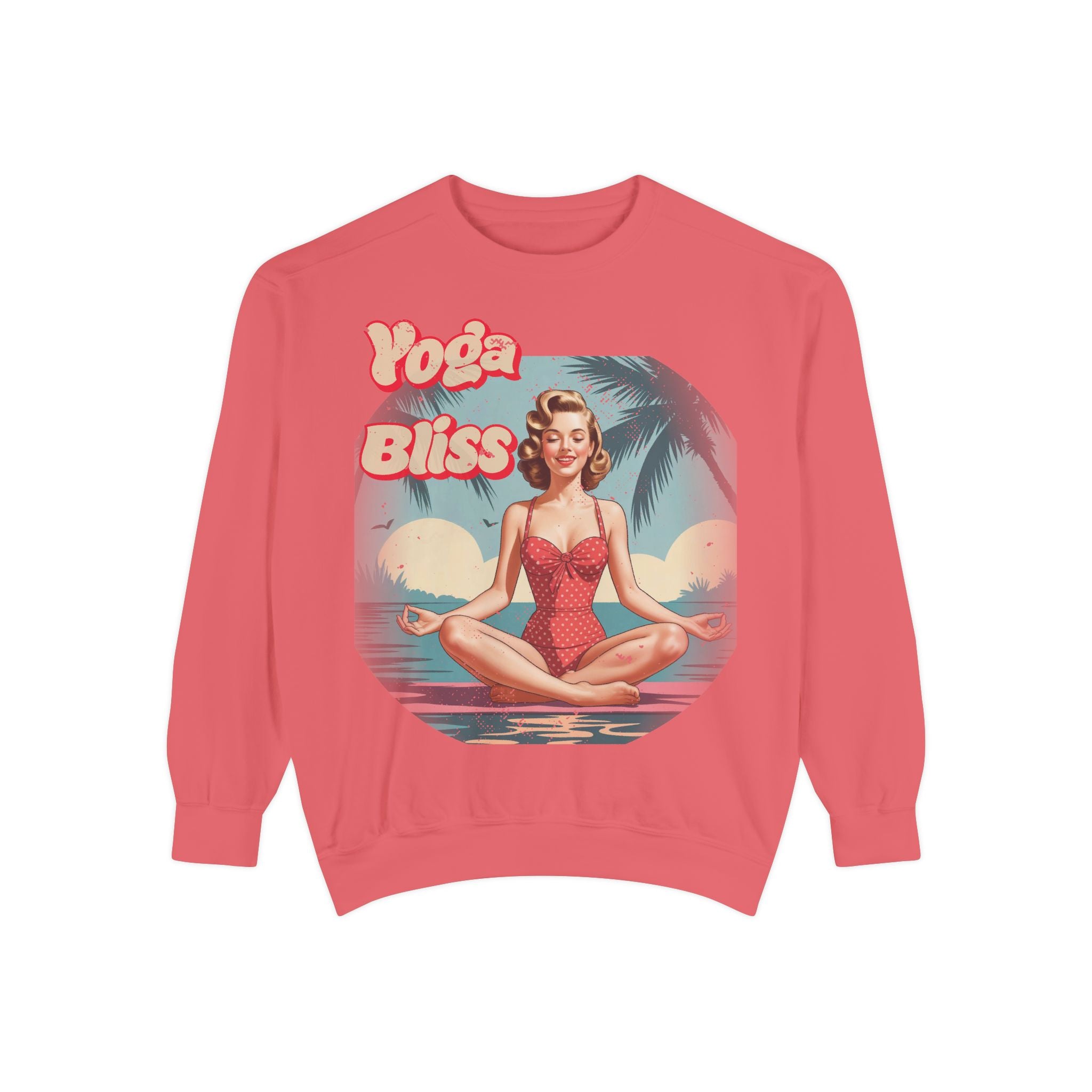 Yoga Bliss Vintage Pin-Up Sweatshirt