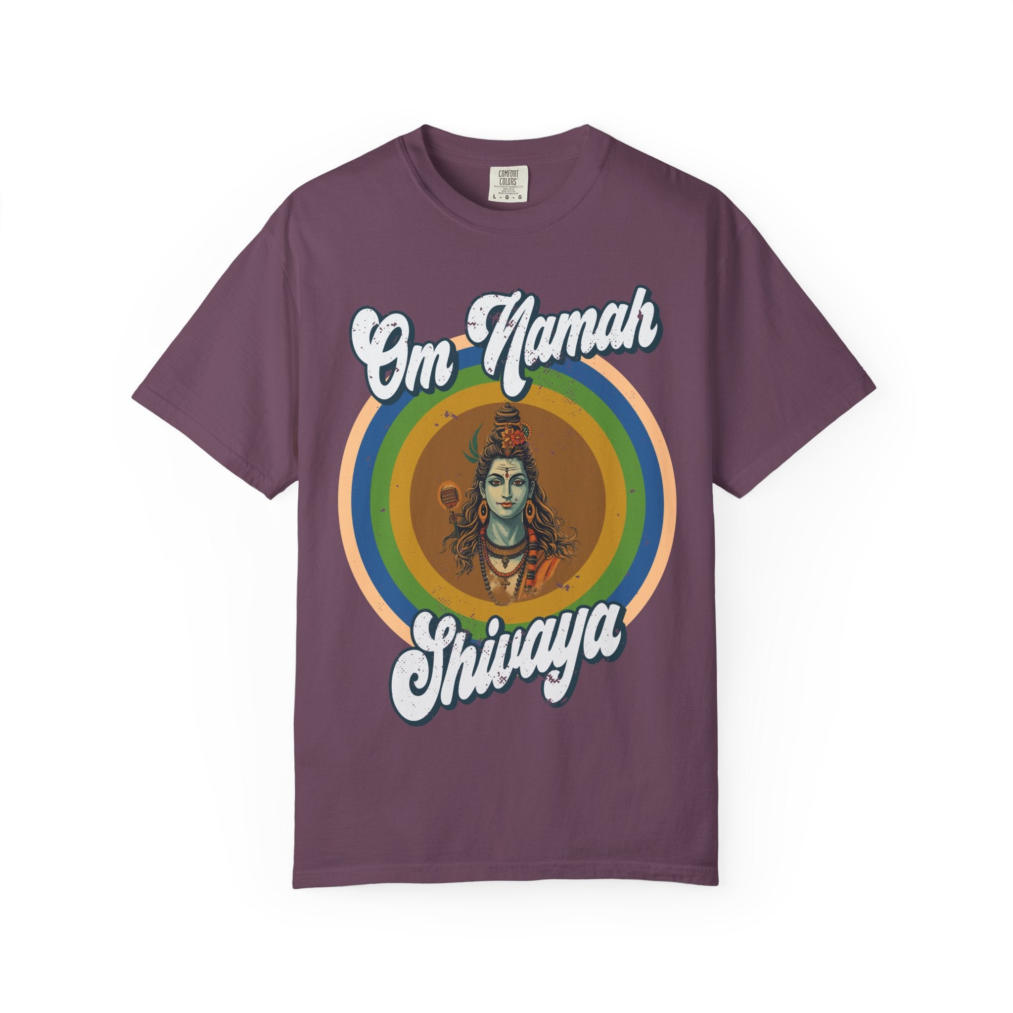 Lord Shiva Retro T-Shirt – Om Namah Shivaya Mantra Spiritual Tee