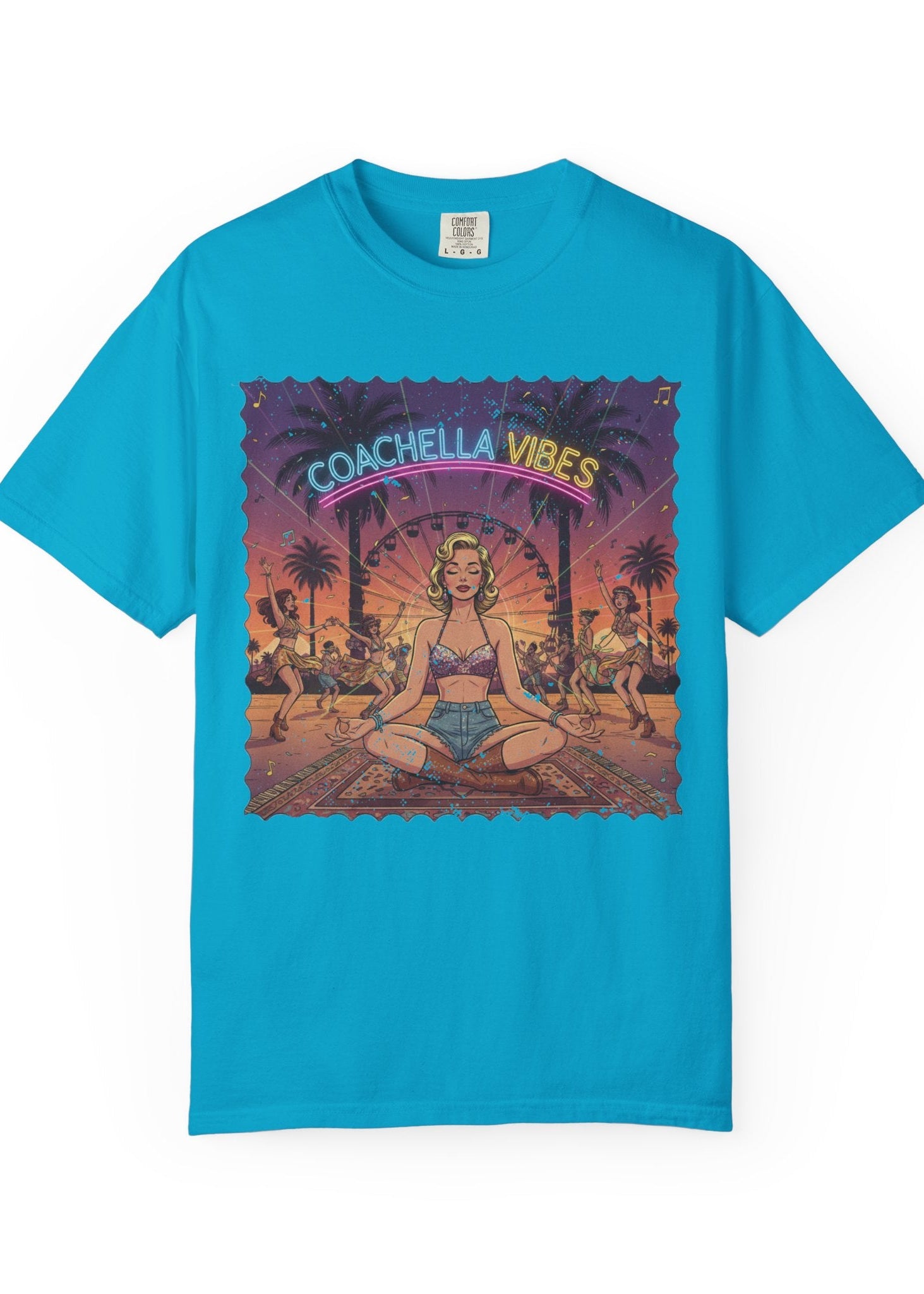 Pinup Meditation Coachella Tee
