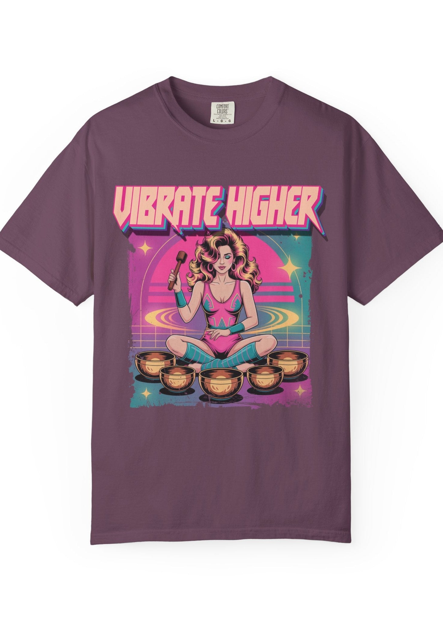 Vibrate Higher Retro 80s Sound Bath Tee