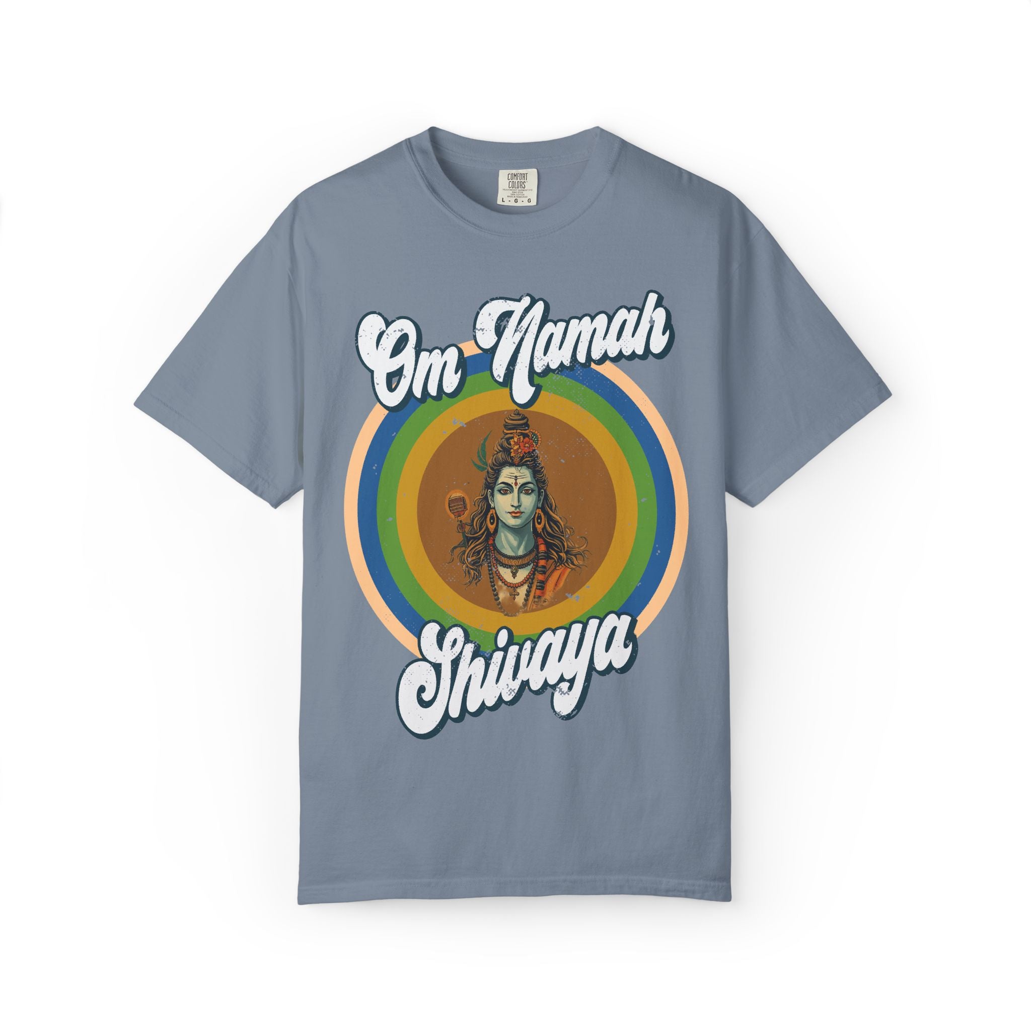 Lord Shiva Retro T-Shirt – Om Namah Shivaya Mantra Spiritual Tee