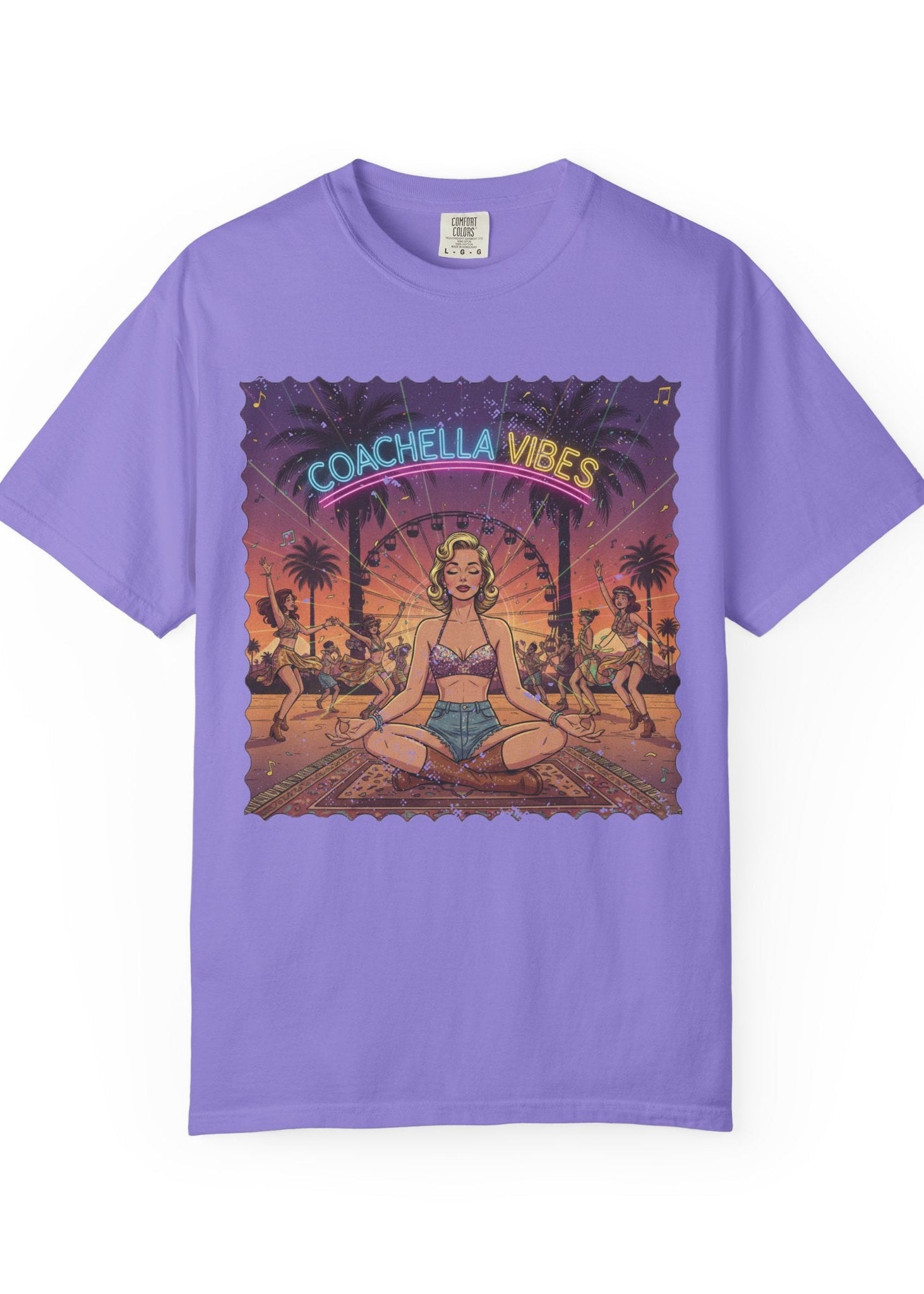 Pinup Meditation Coachella Tee