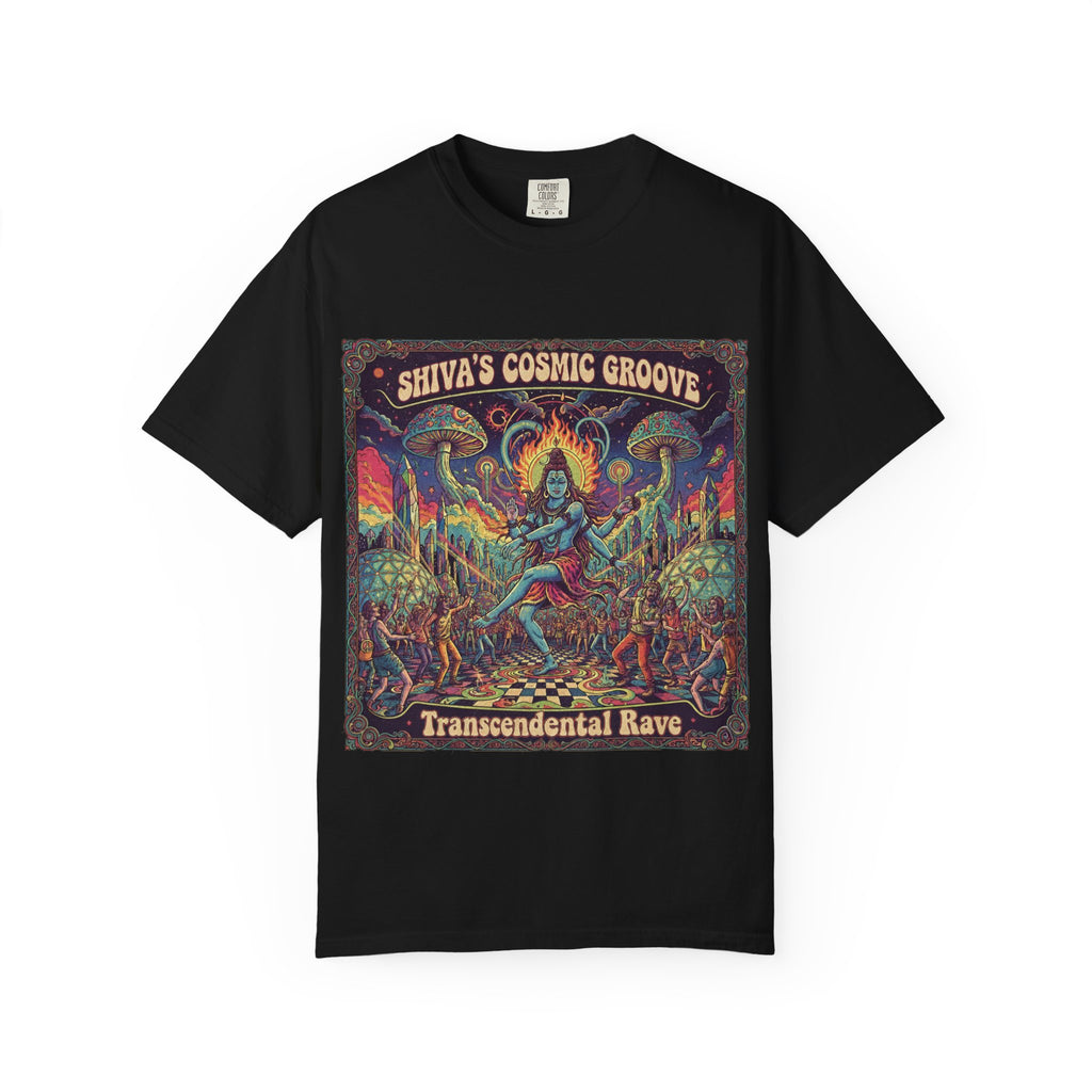 Shiva's Cosmic Groove T-Shirt – Transcendental Rave Psychedelic Graphic Tee
