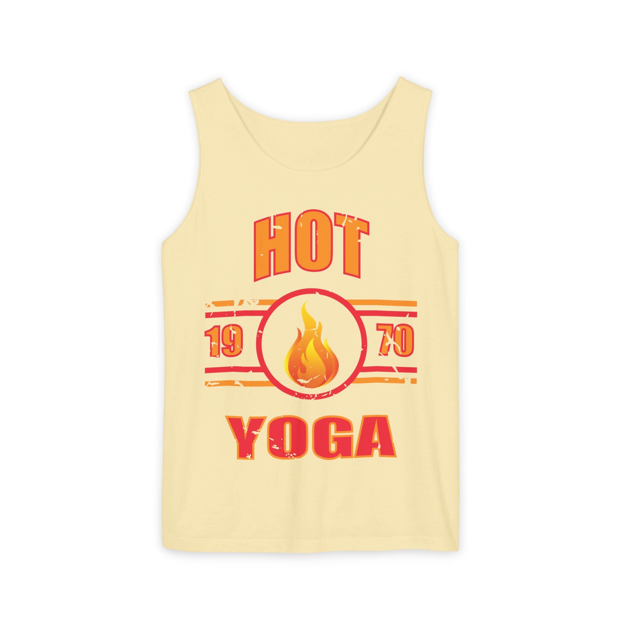 Vintage Hot Yoga Muscle Tank – Retro 1970 Style Fitness Top