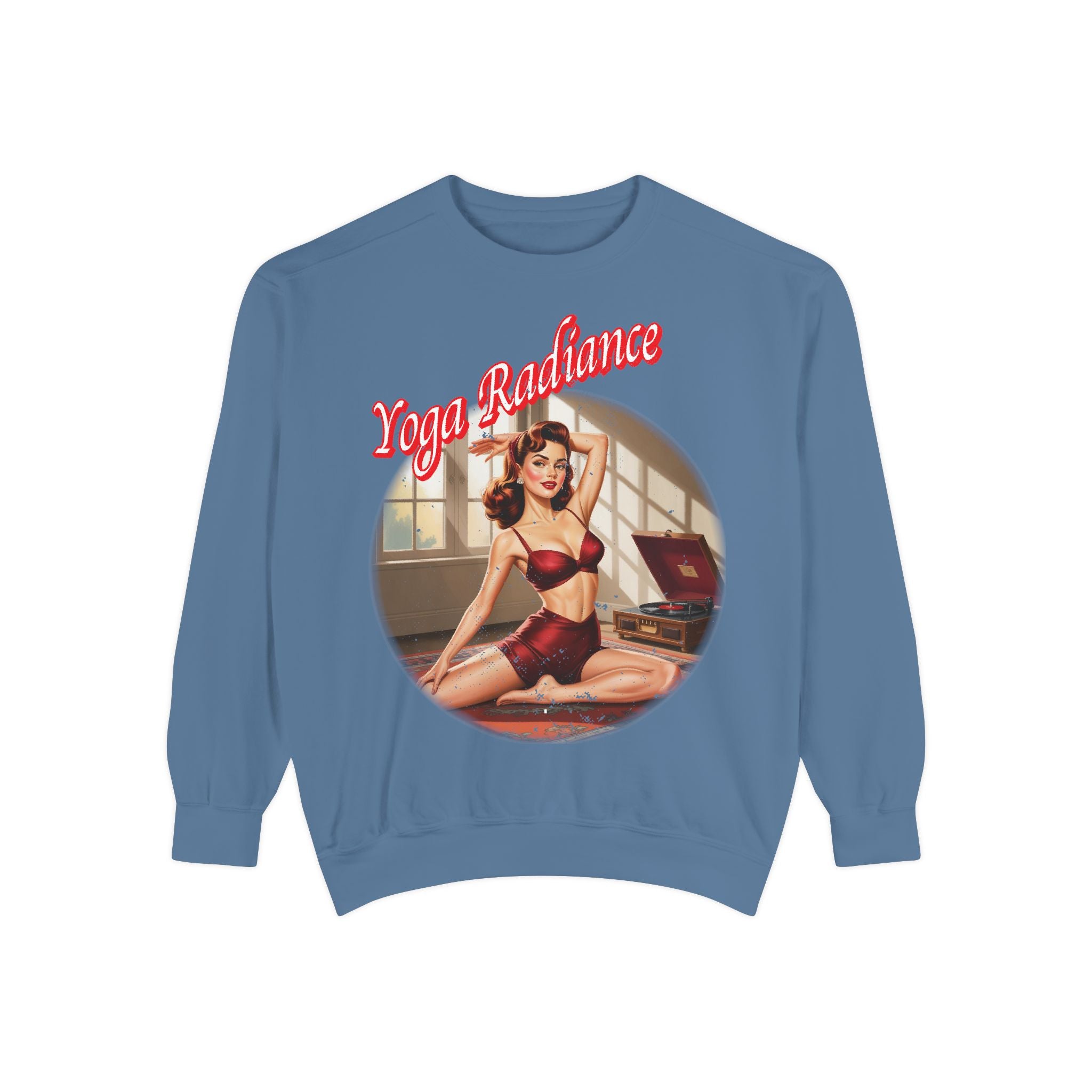 Yoga Radiance Vintage Pin-Up Sweatshirt